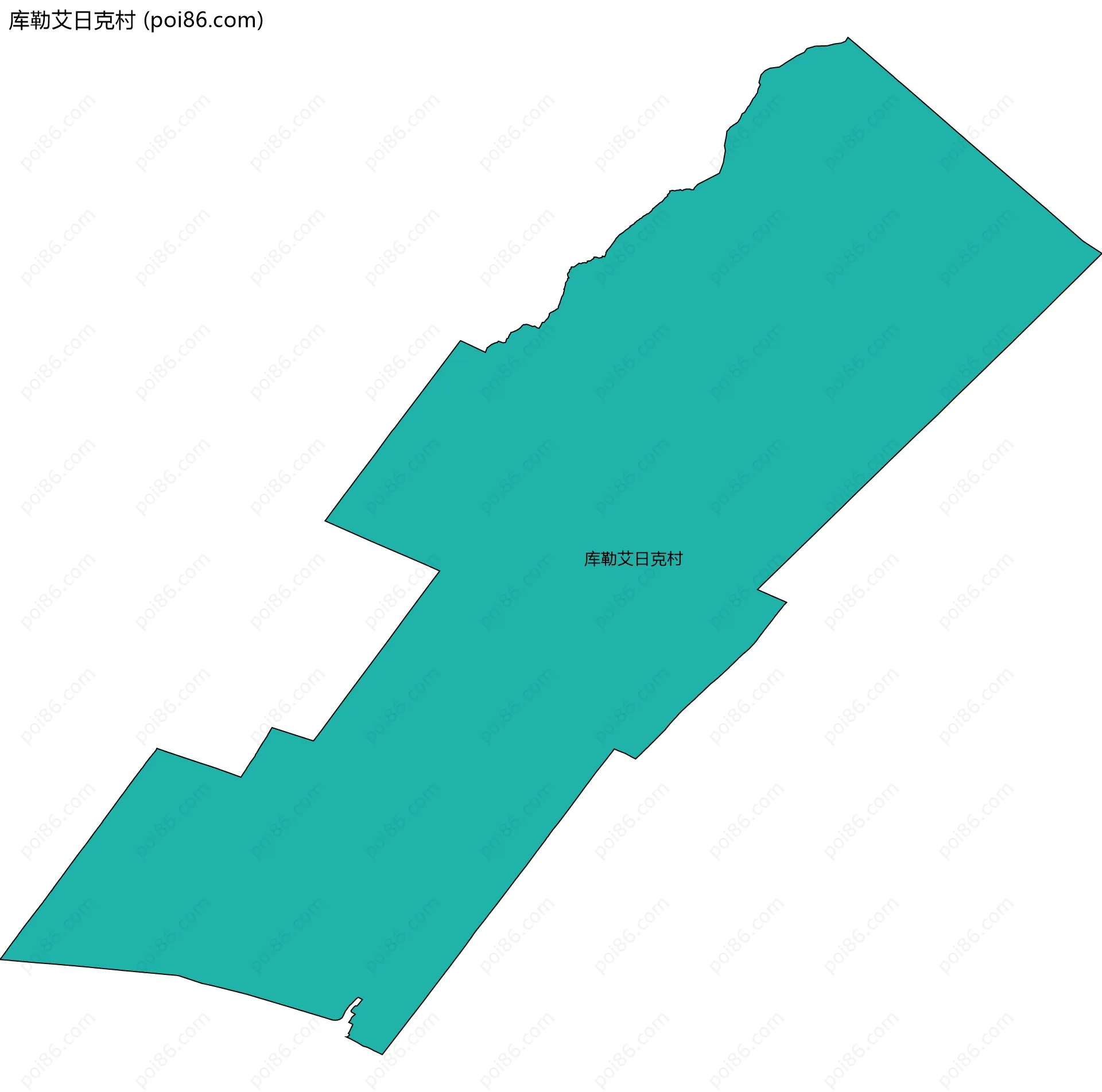 库勒艾日克村边界地图
