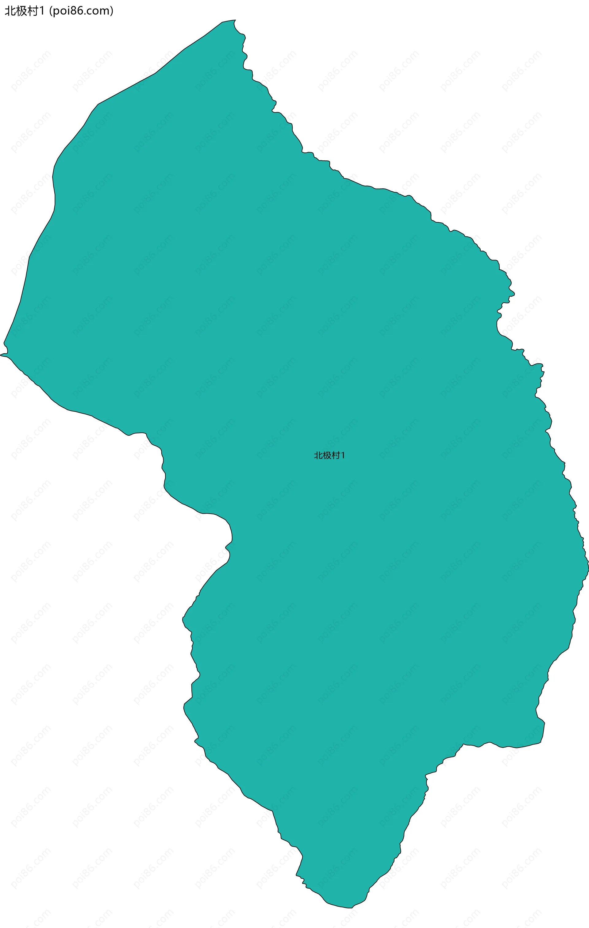 北极村1边界地图