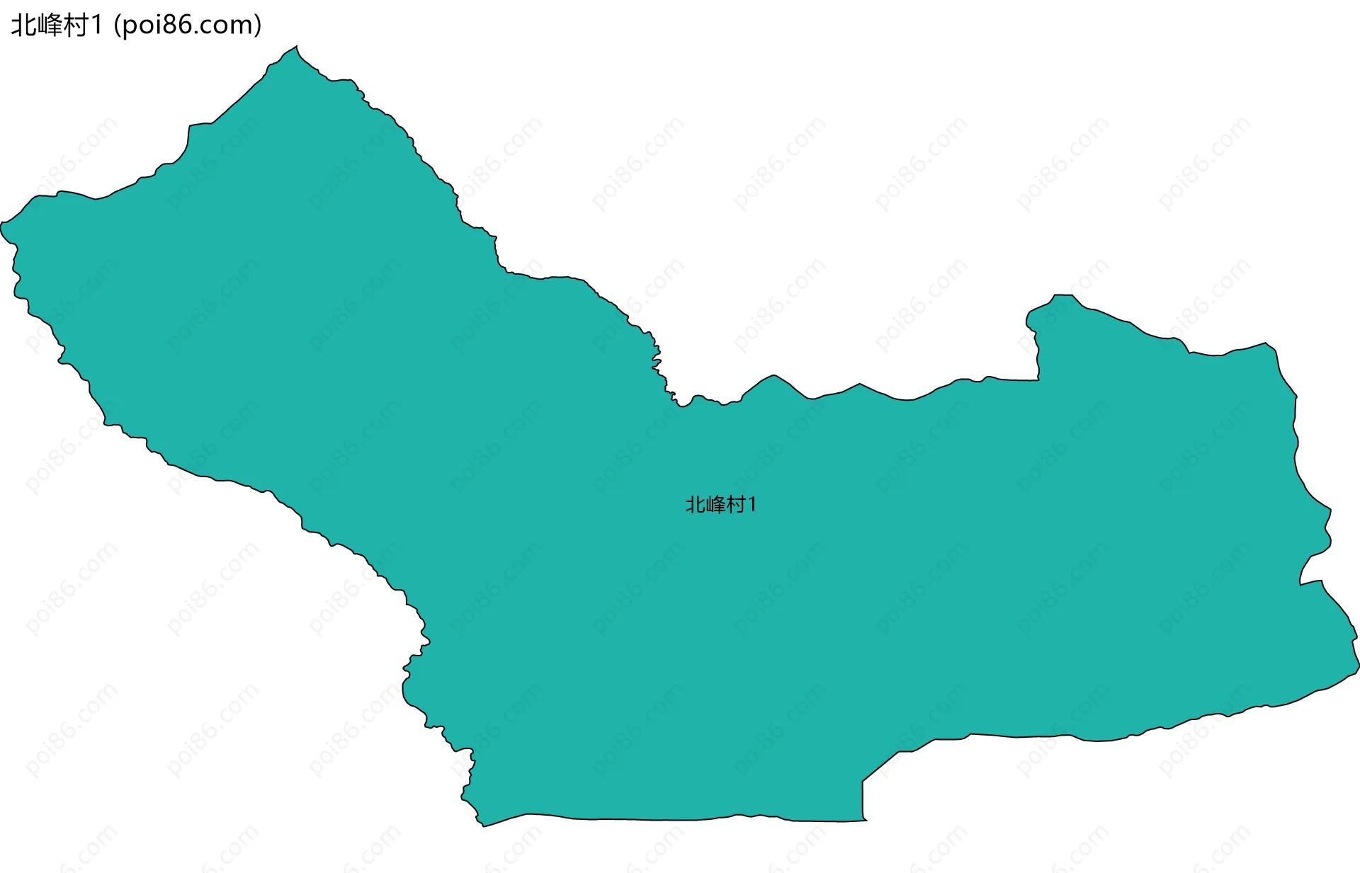 北峰村1边界地图