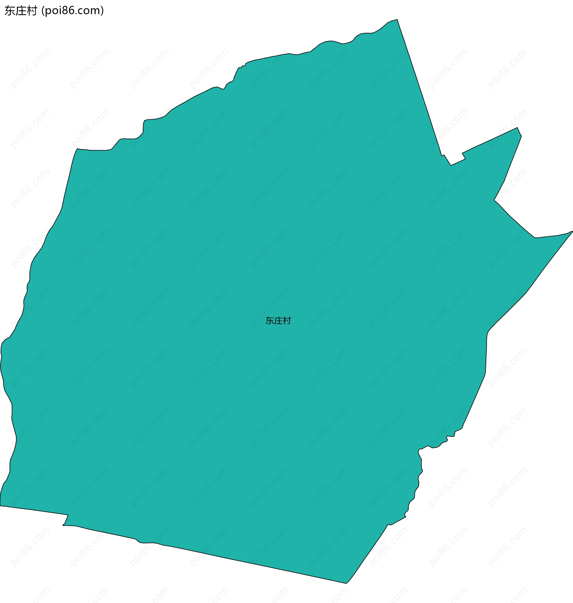 东庄村边界地图