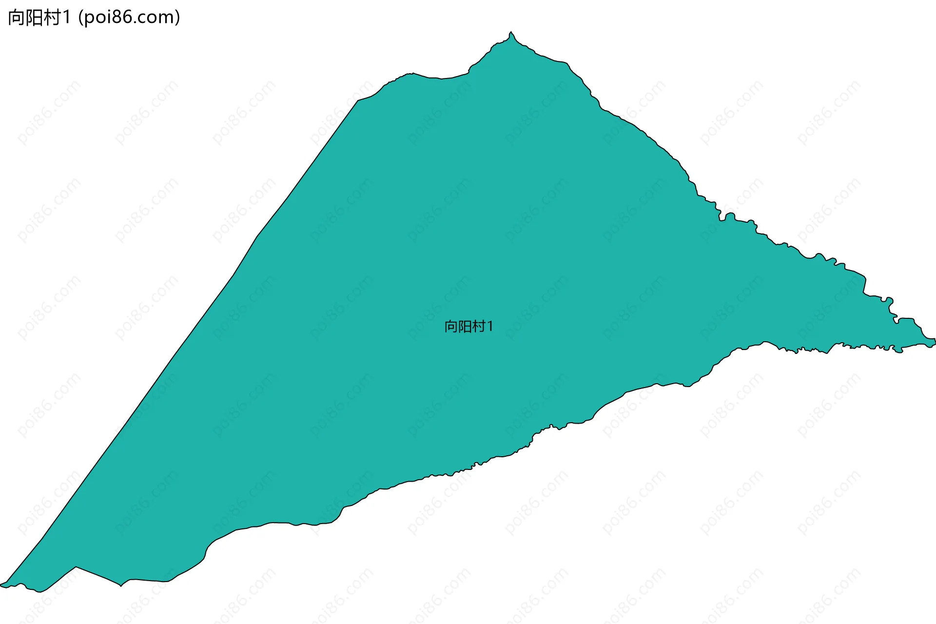 向阳村1边界地图