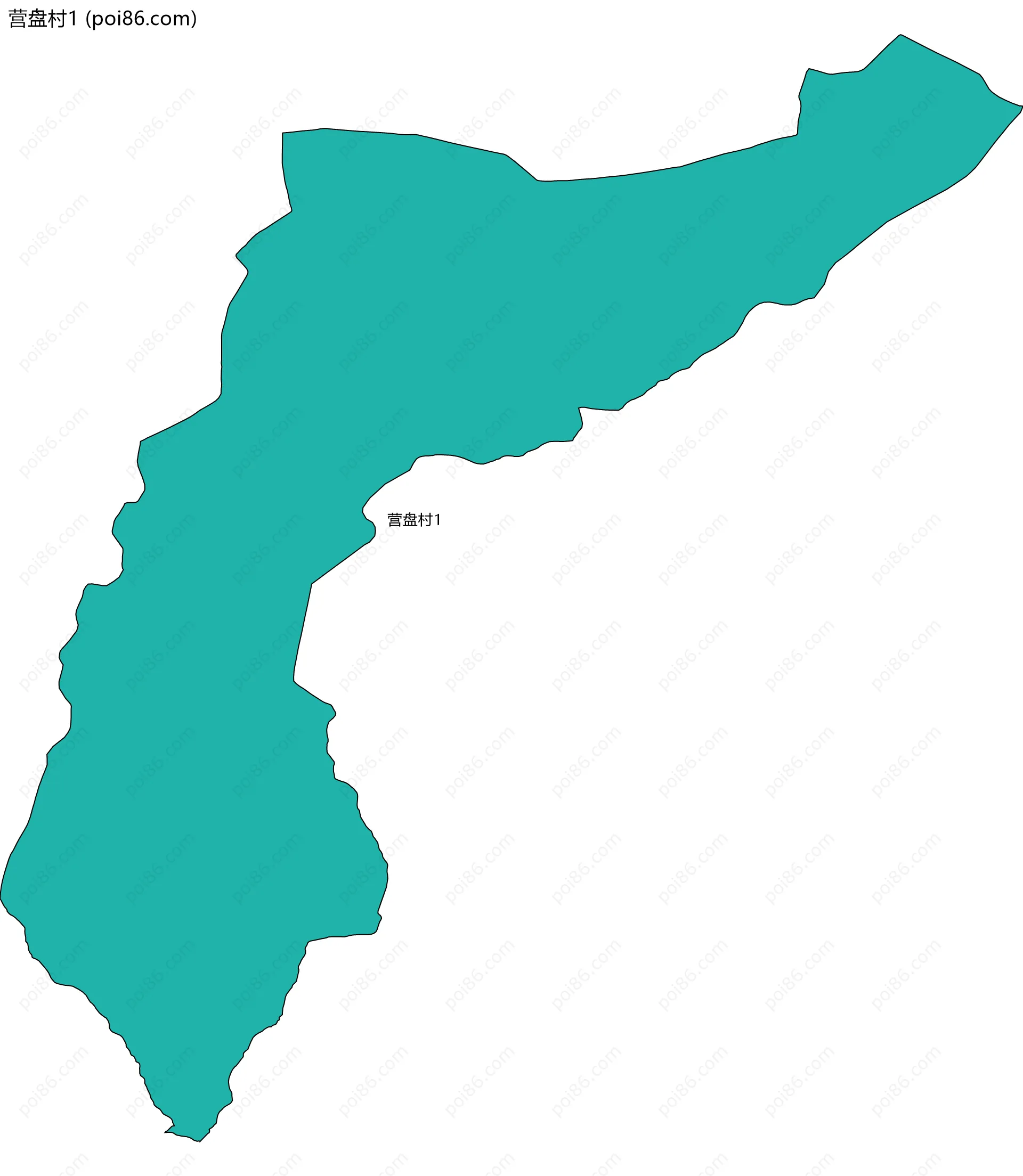 营盘村1边界地图