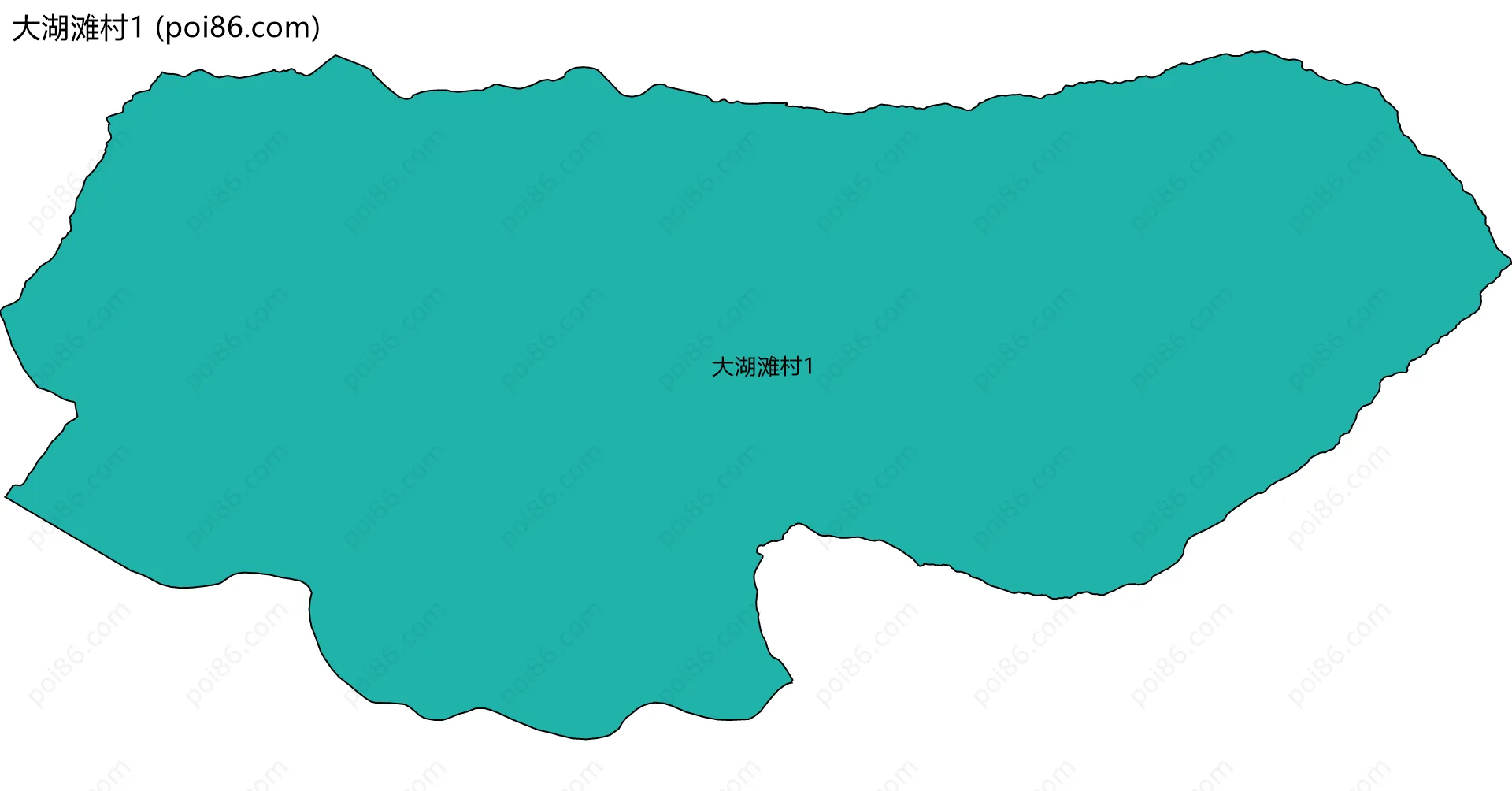大湖滩村1边界地图
