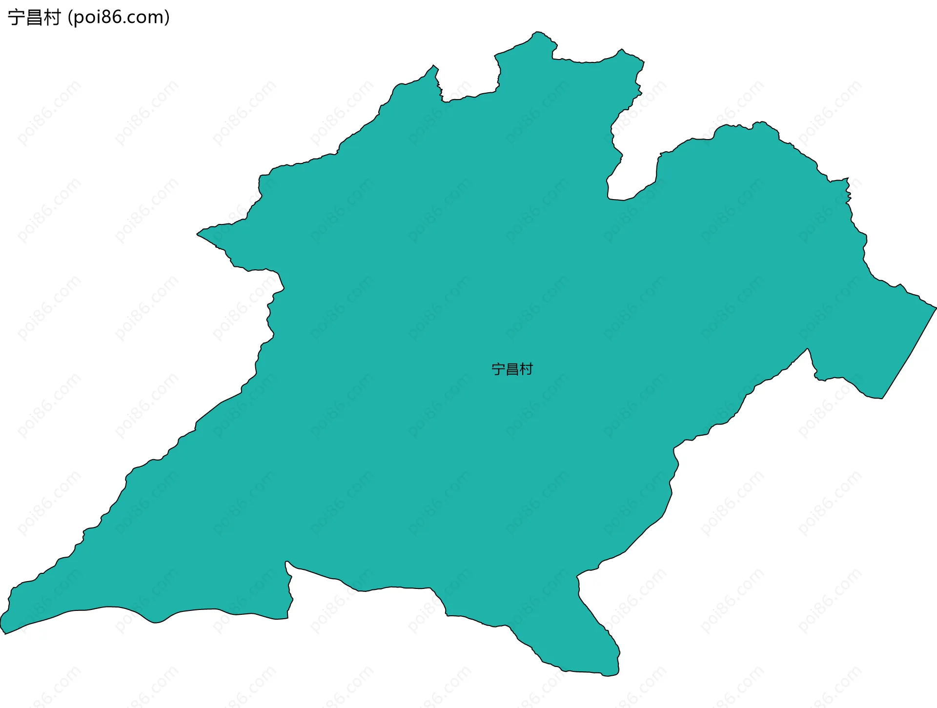 宁昌村边界地图