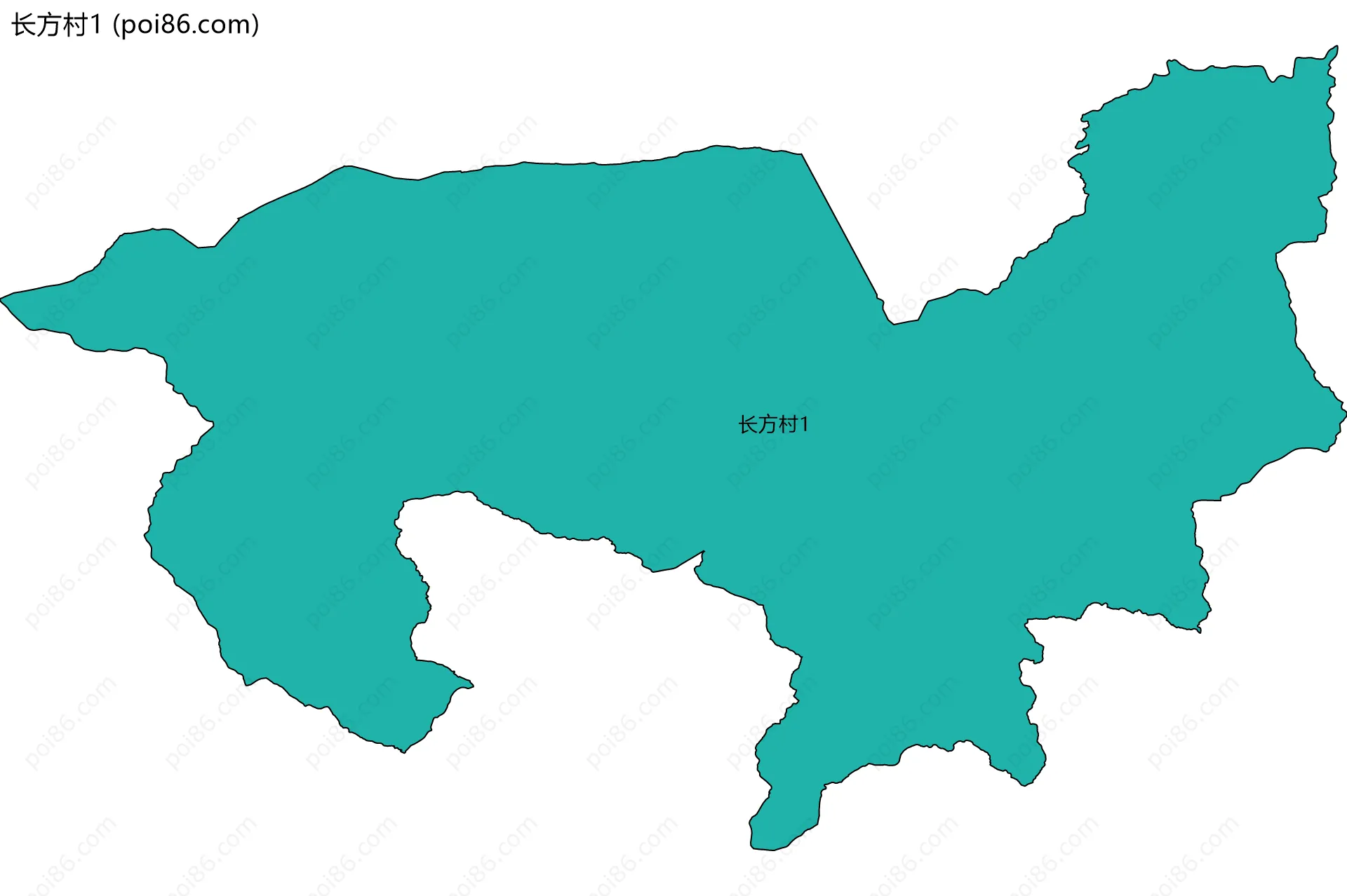 长方村1边界地图