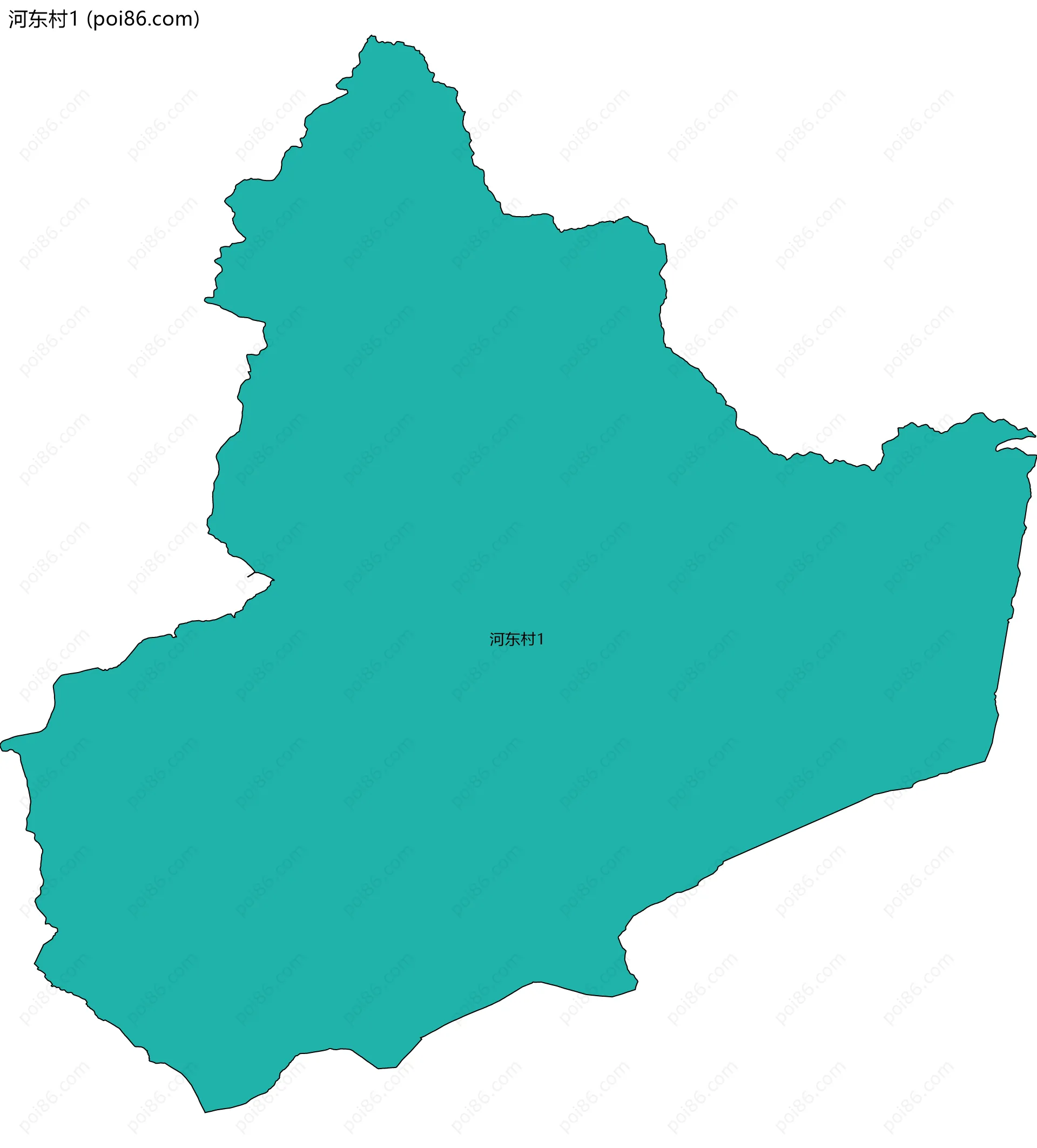 河东村1边界地图