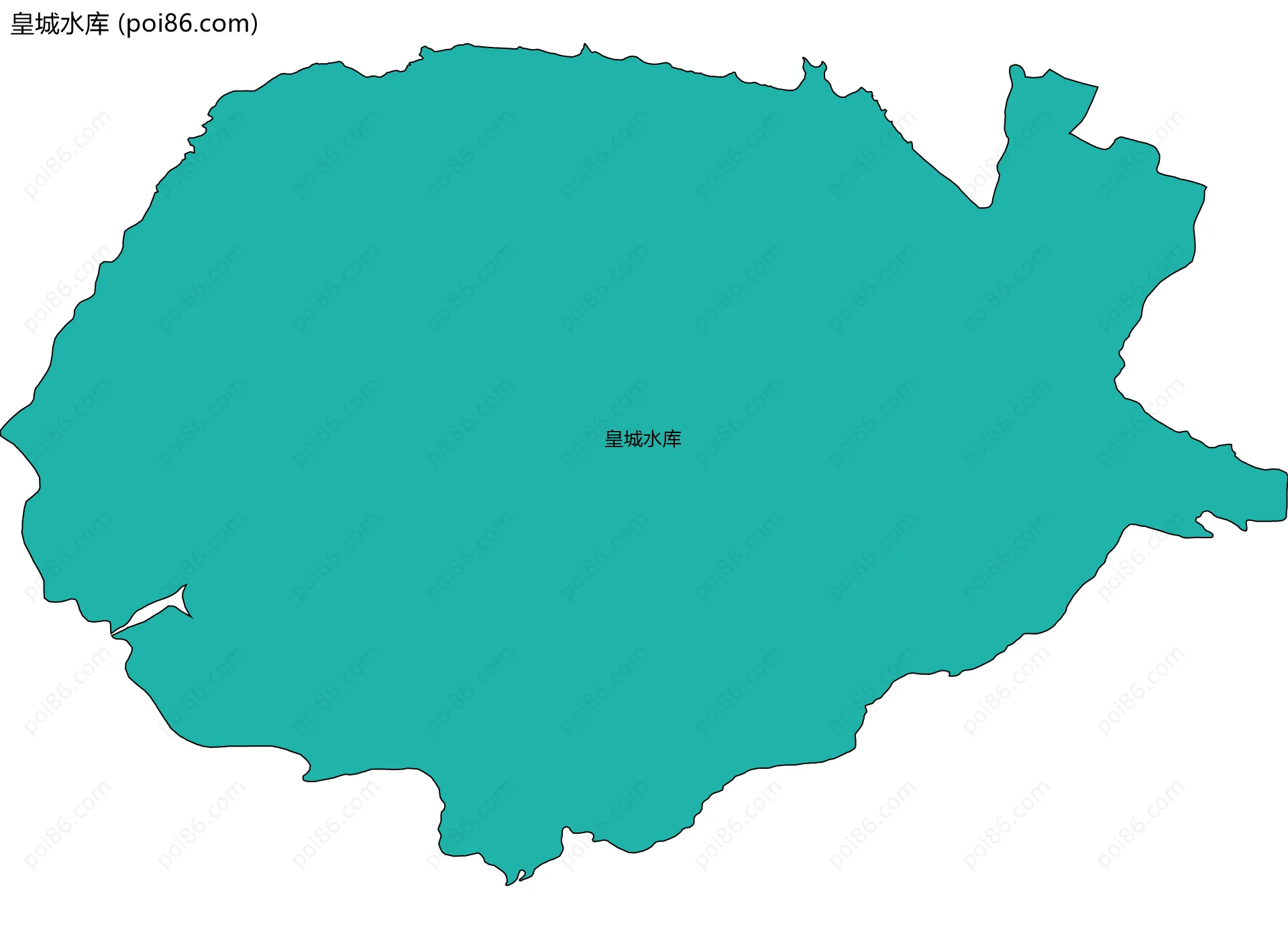 皇城水库边界地图