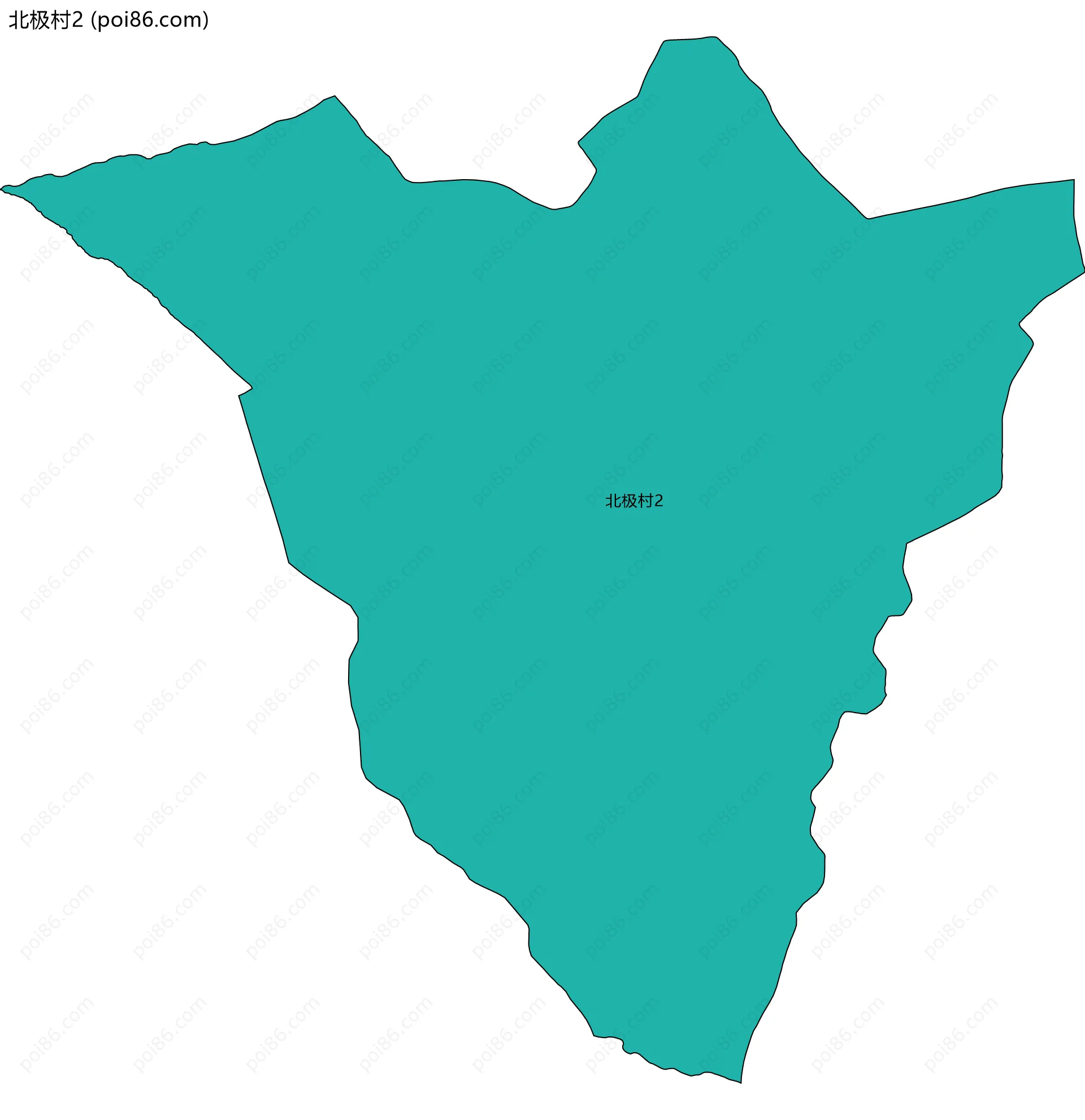 北极村2边界地图