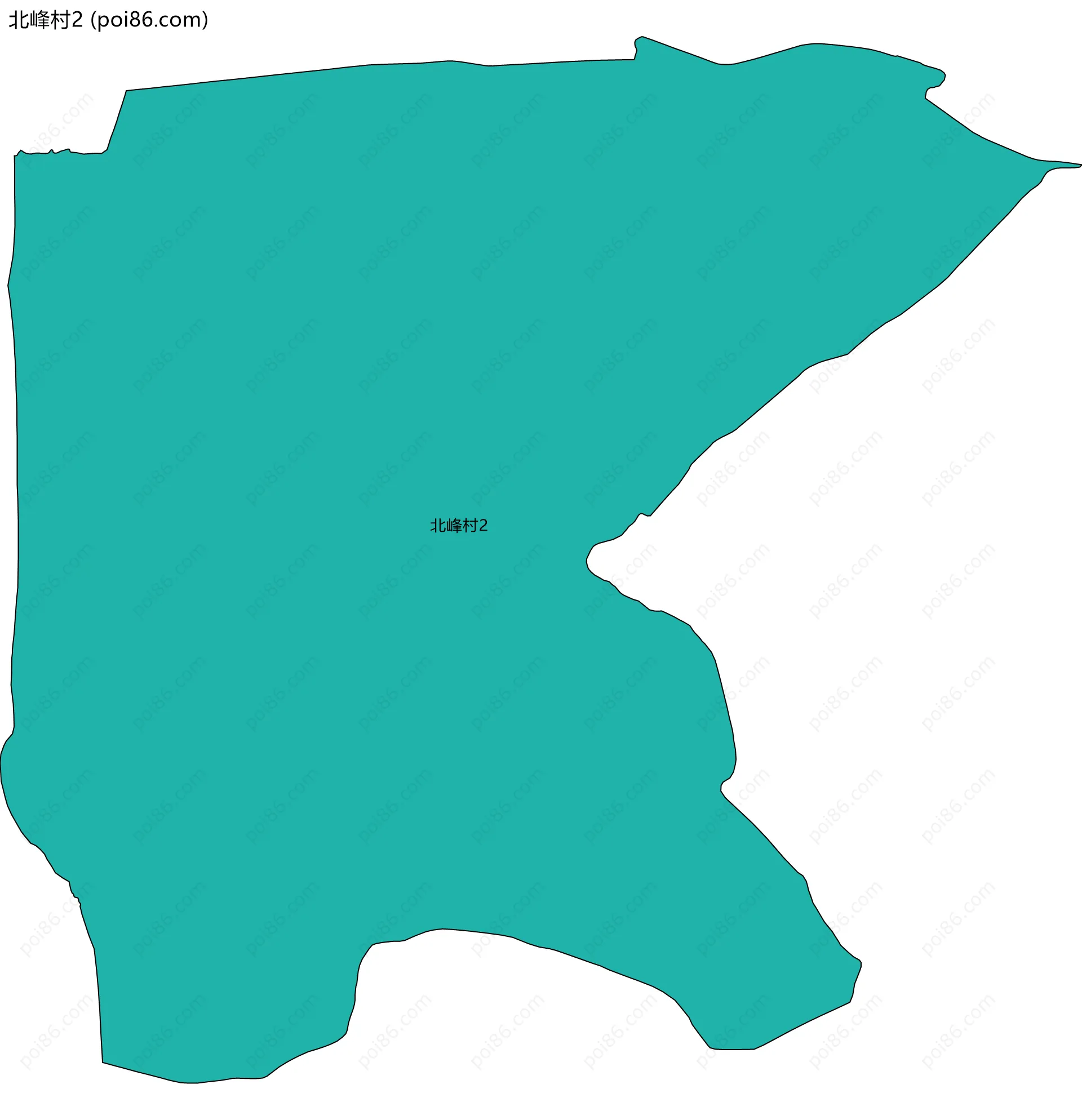 北峰村2边界地图