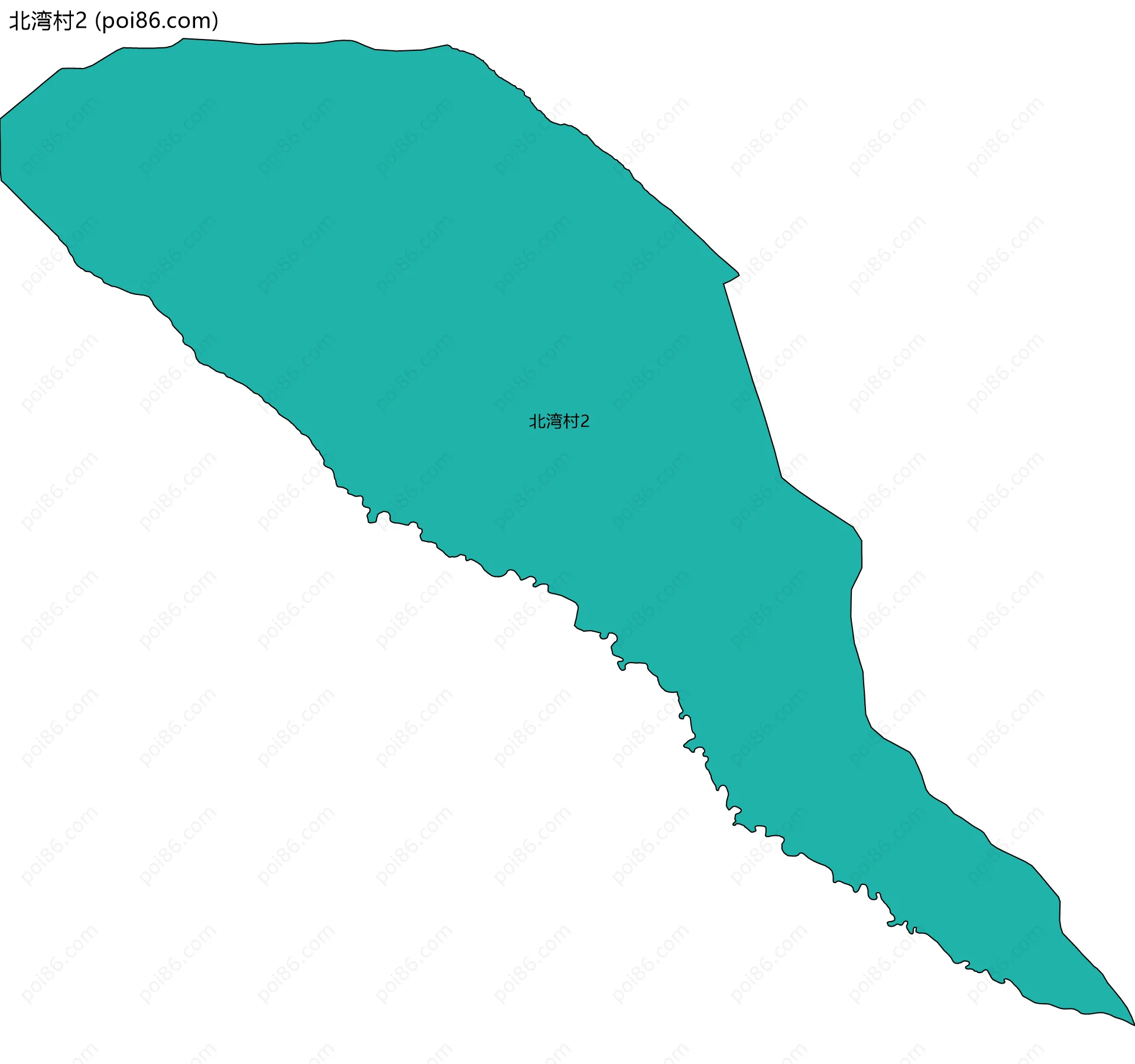 北湾村2边界地图