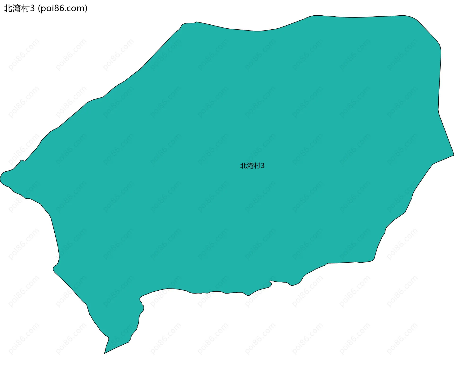 北湾村3边界地图