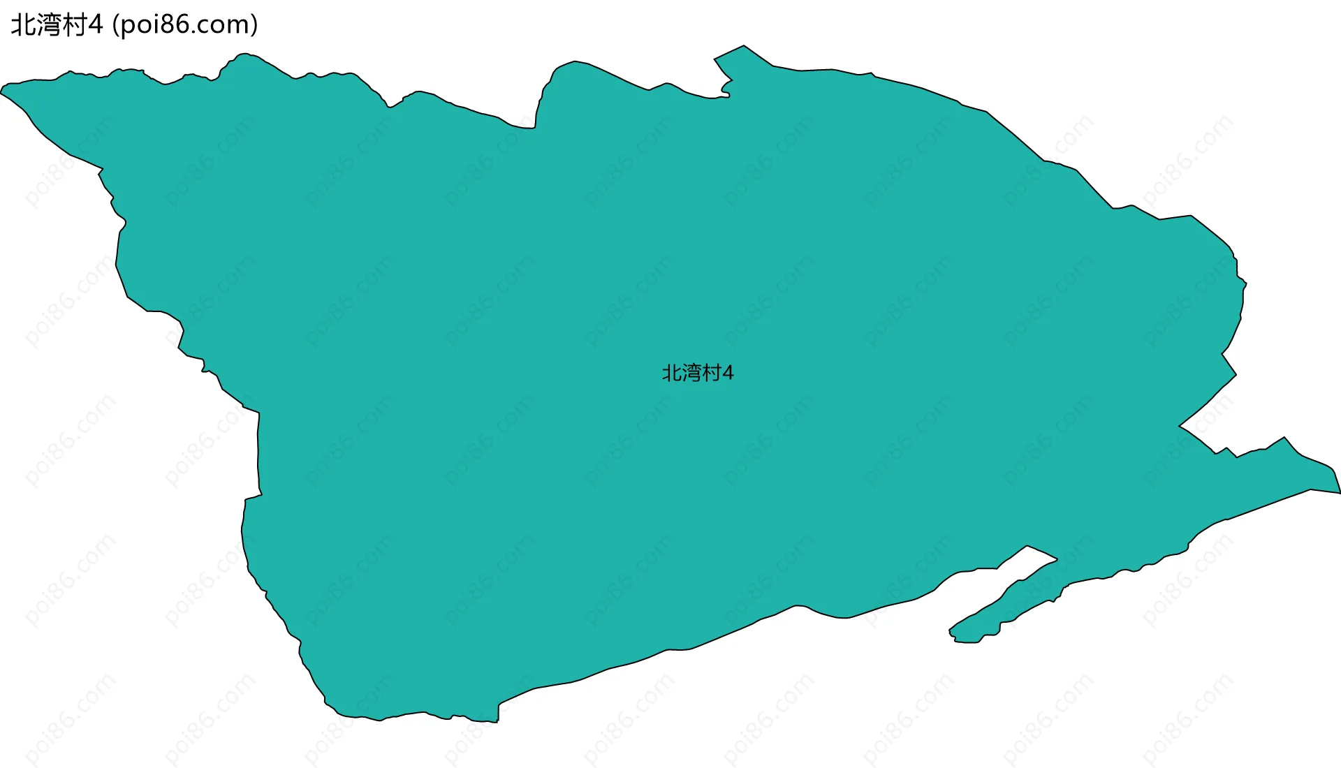 北湾村4边界地图