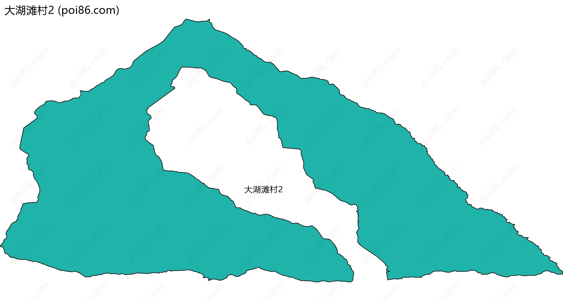 大湖滩村2边界地图