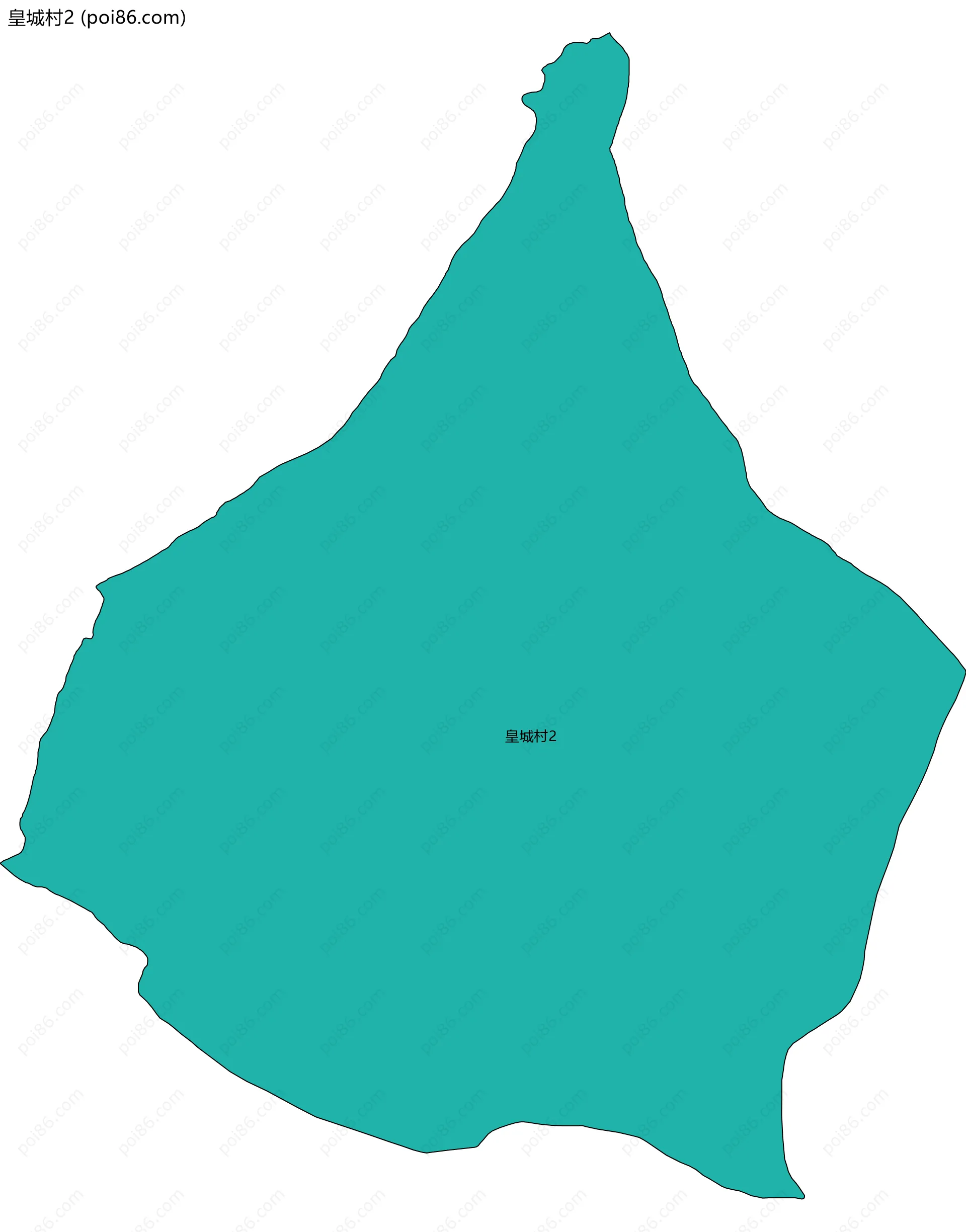皇城村2边界地图