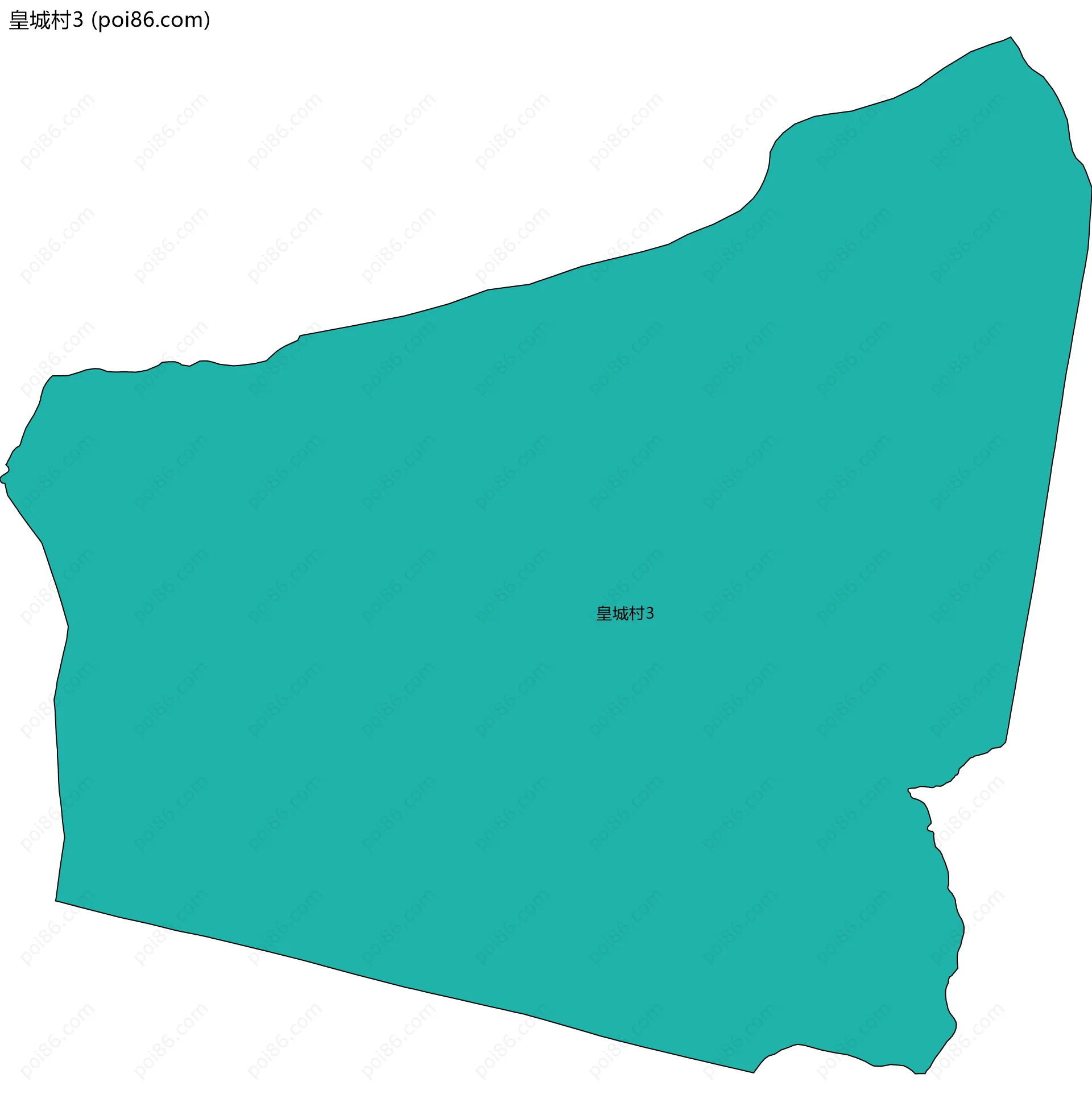 皇城村3边界地图