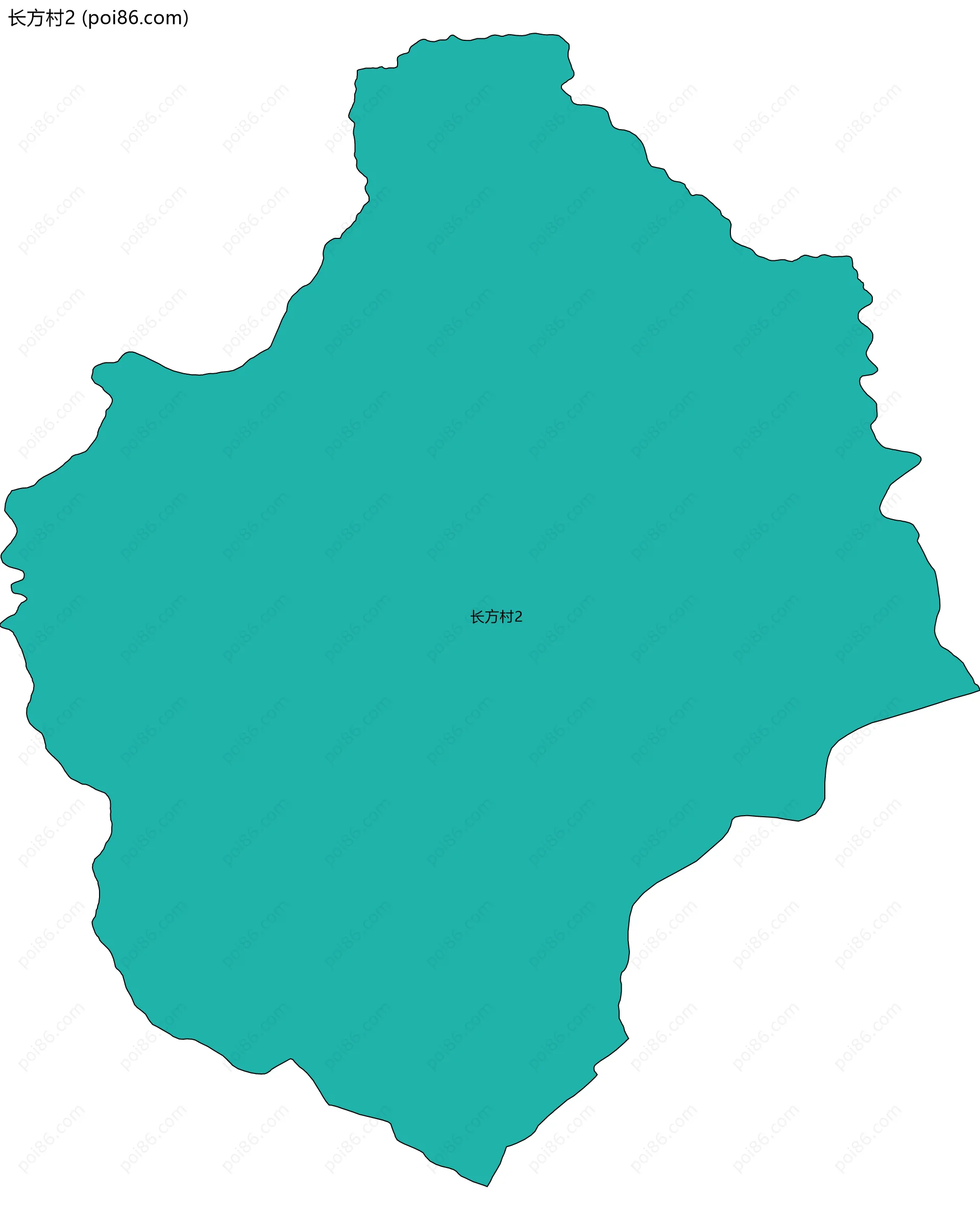 长方村2边界地图