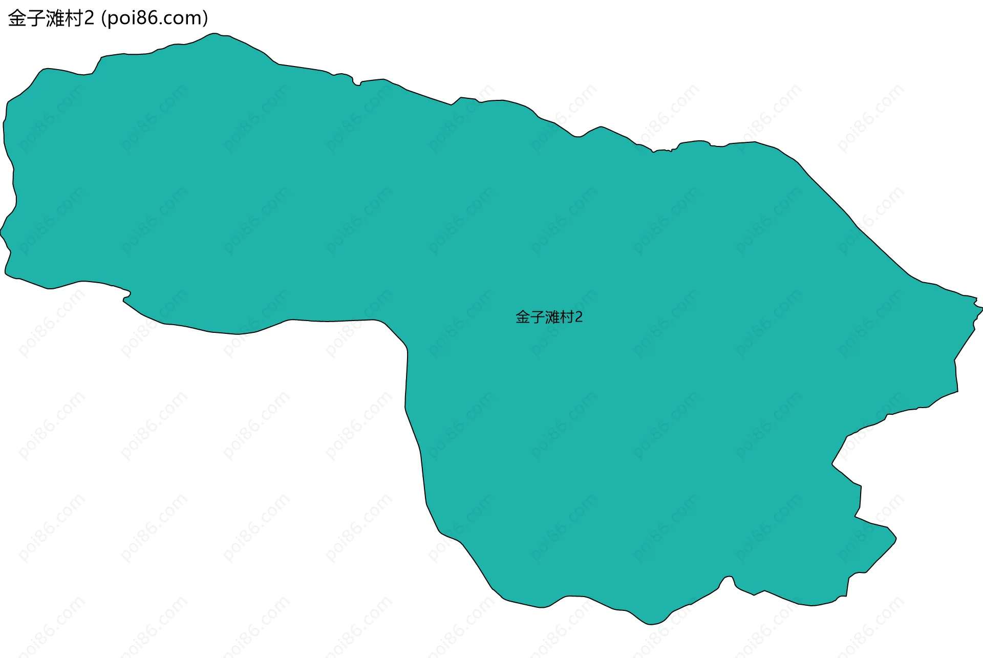 金子滩村2边界地图
