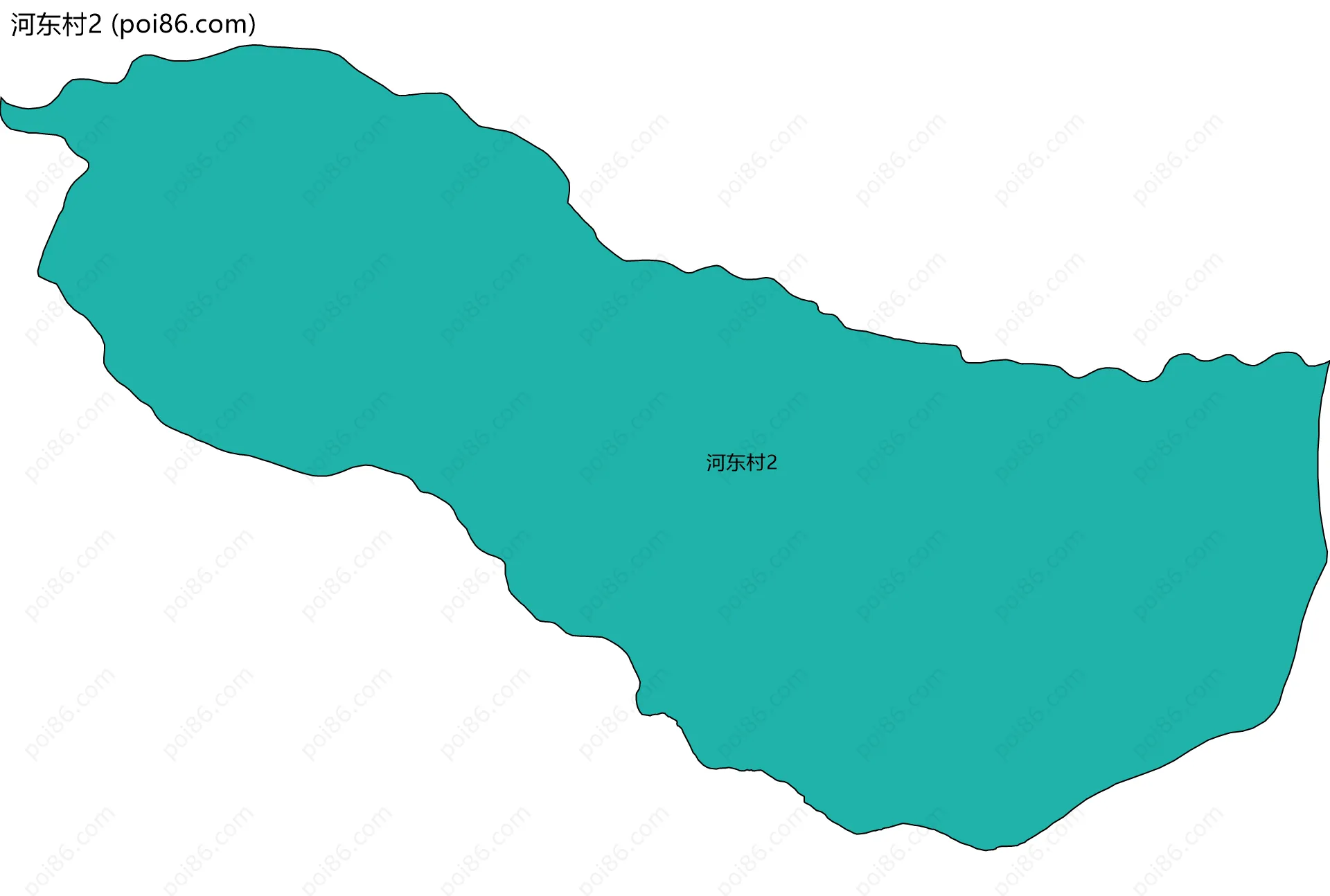 河东村2边界地图