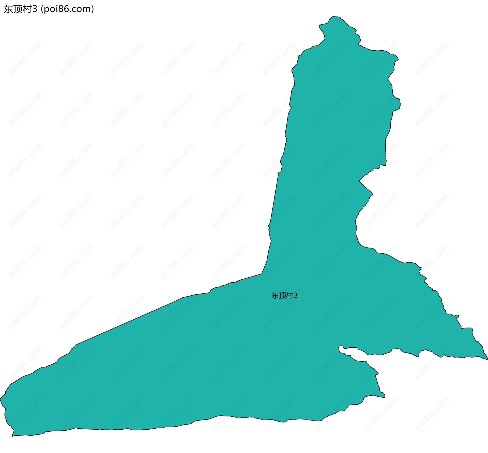 东顶村3边界地图