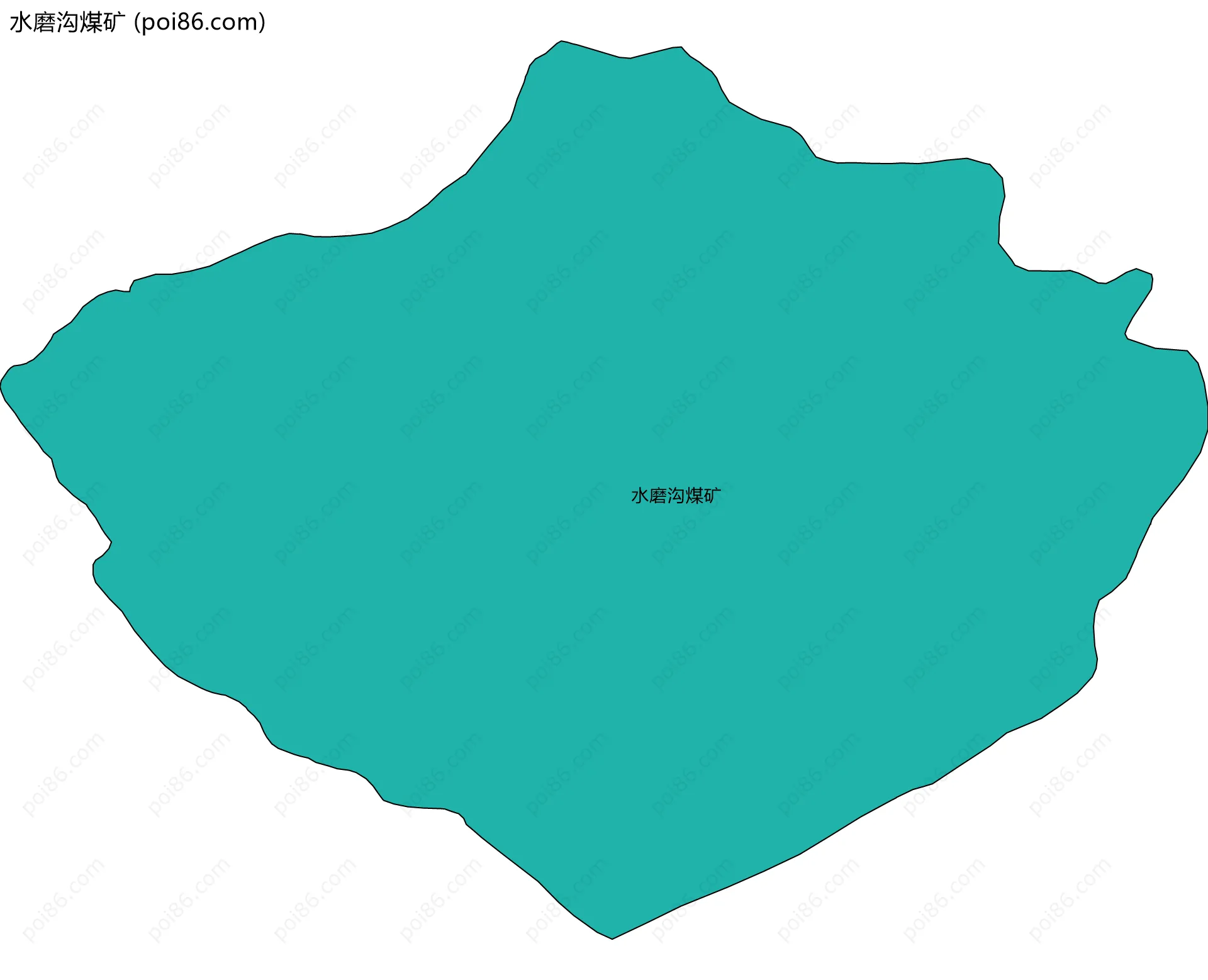 水磨沟煤矿边界地图