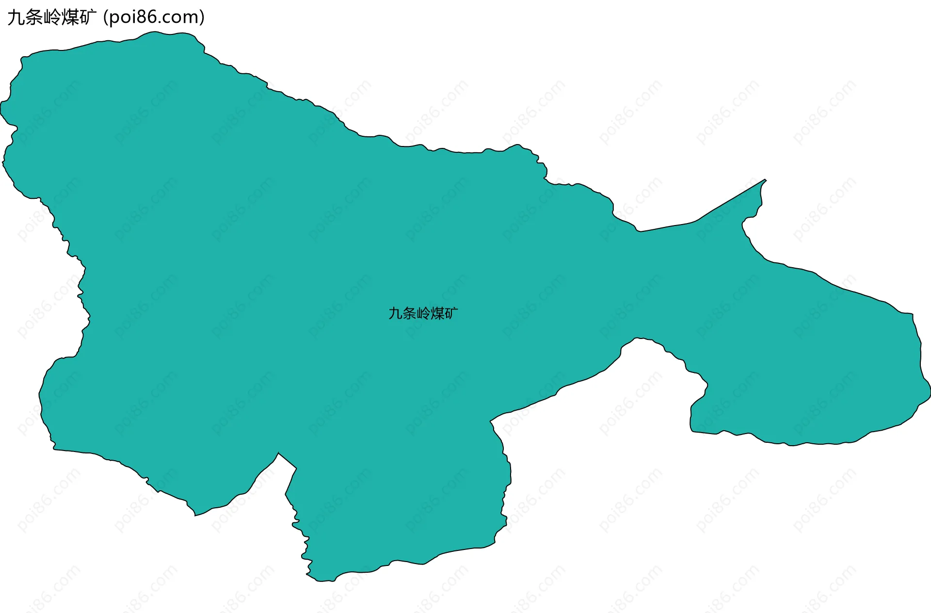 九条岭煤矿边界地图