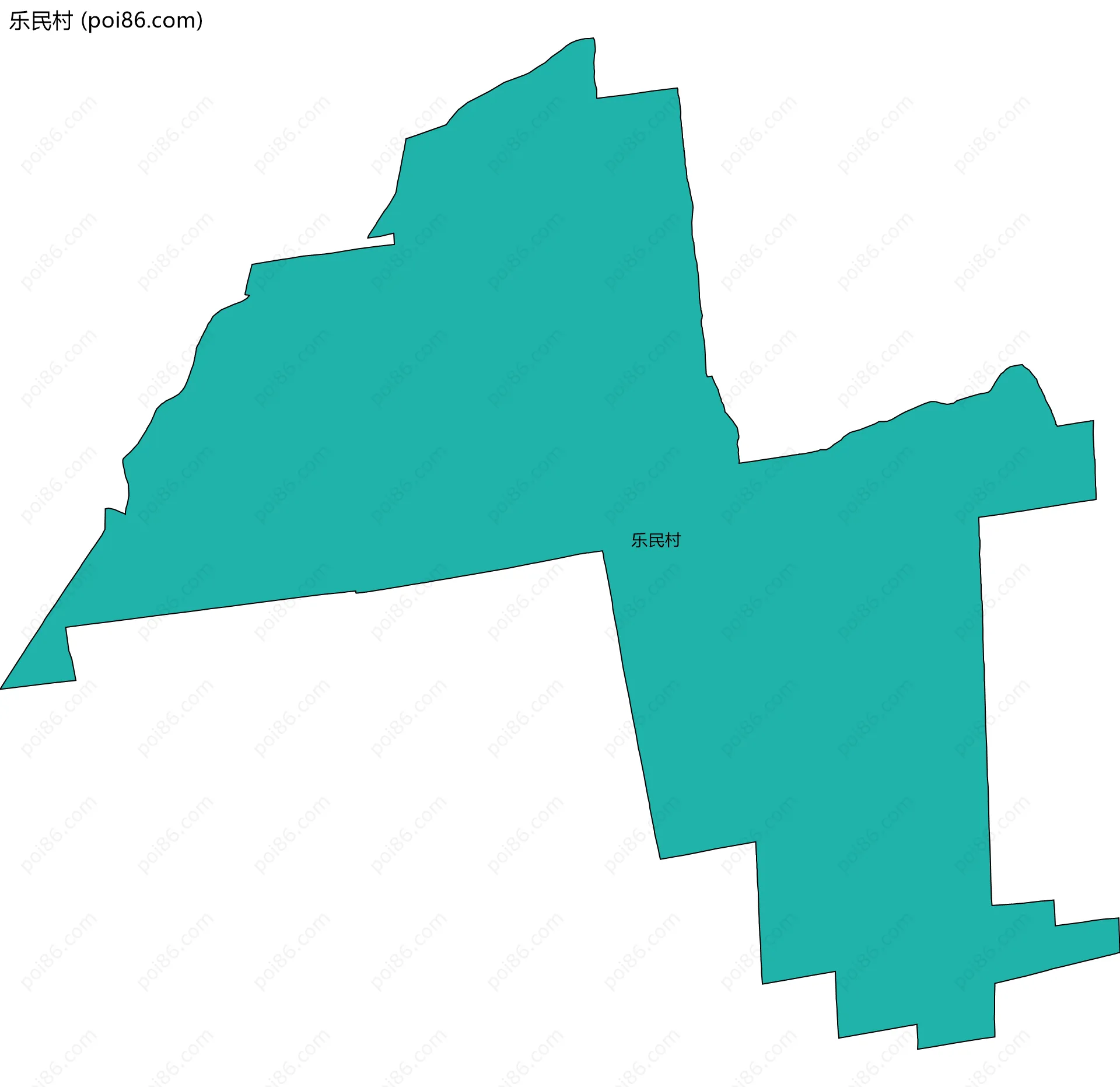 乐民村边界地图