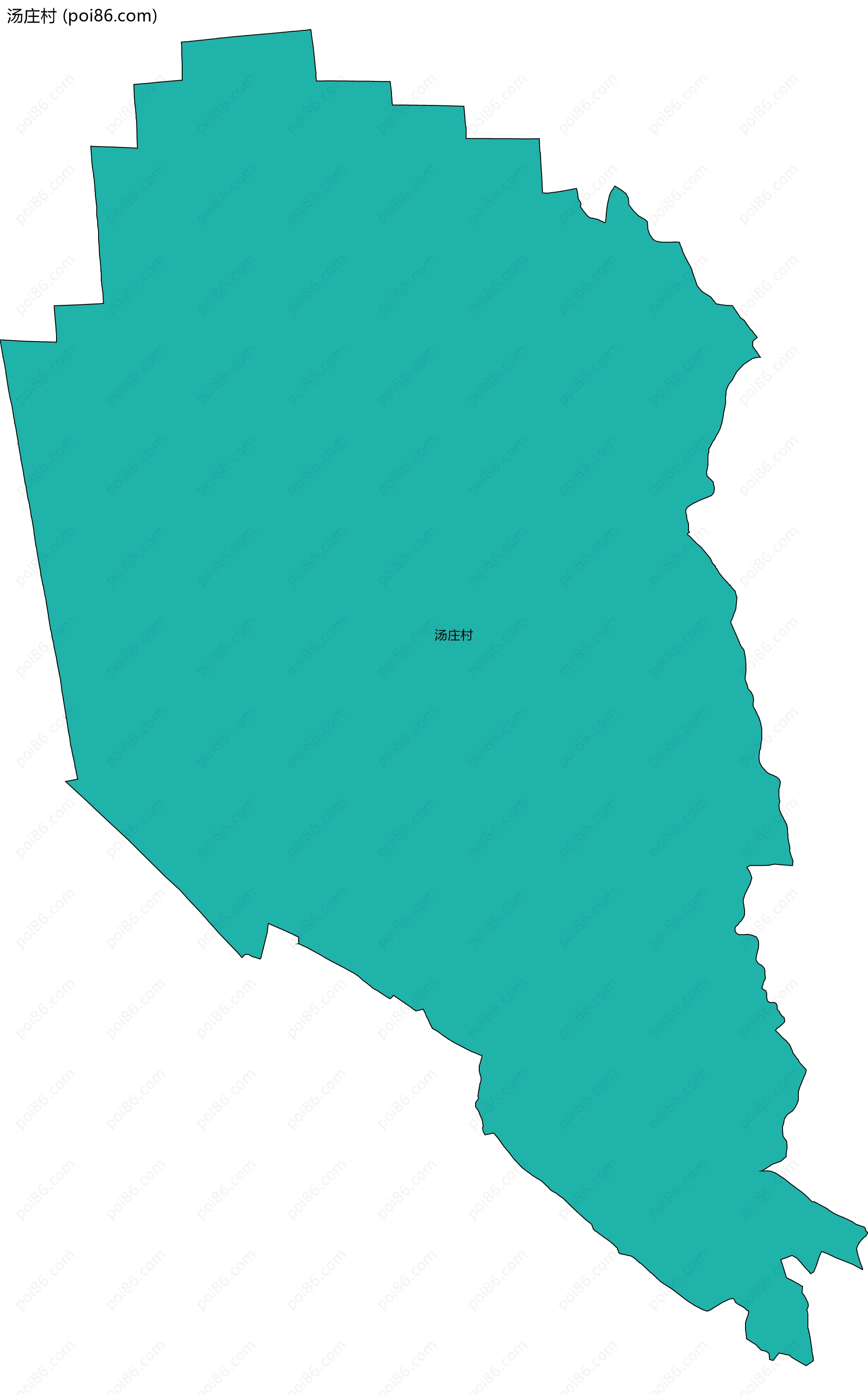 汤庄村边界地图