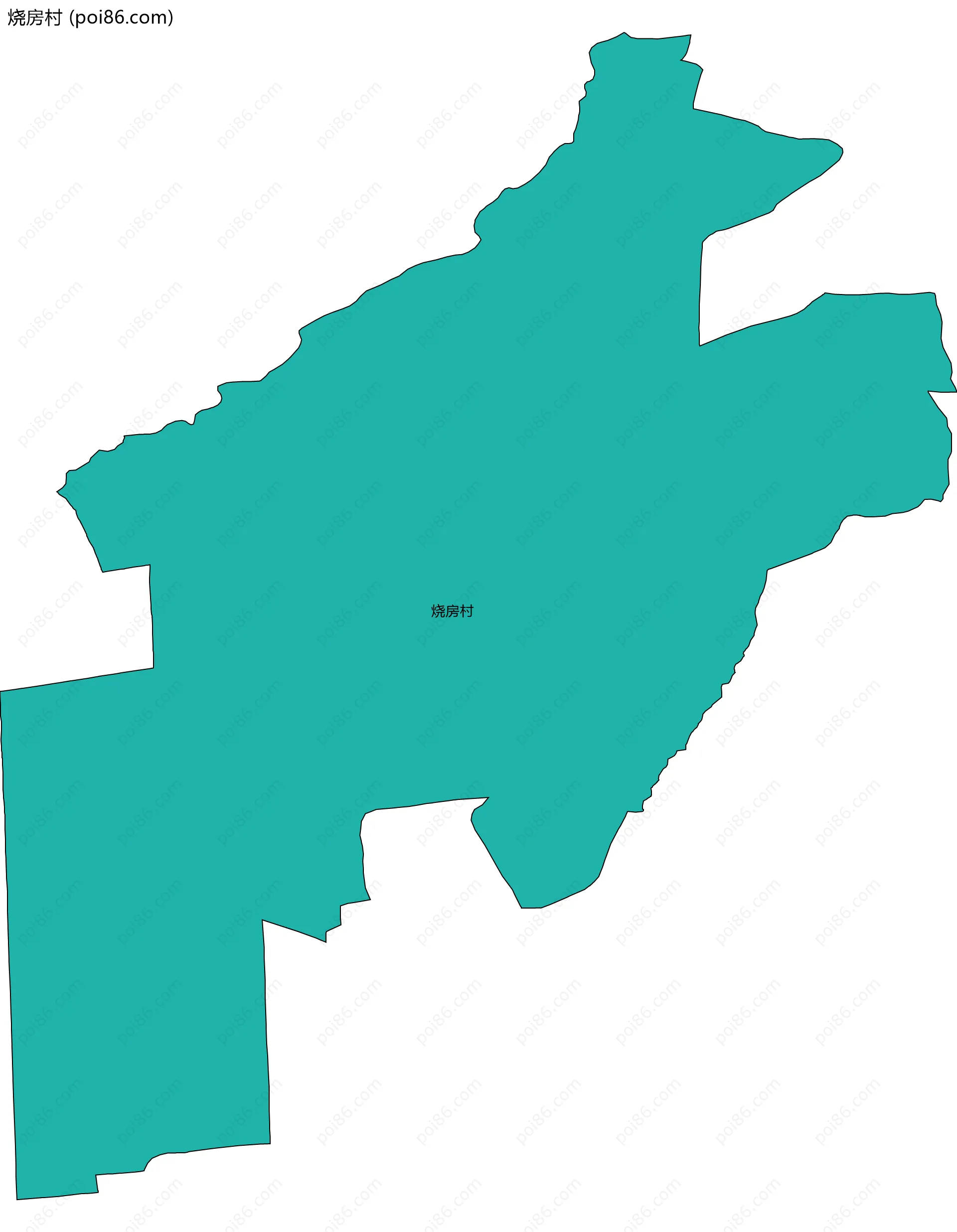 烧房村边界地图