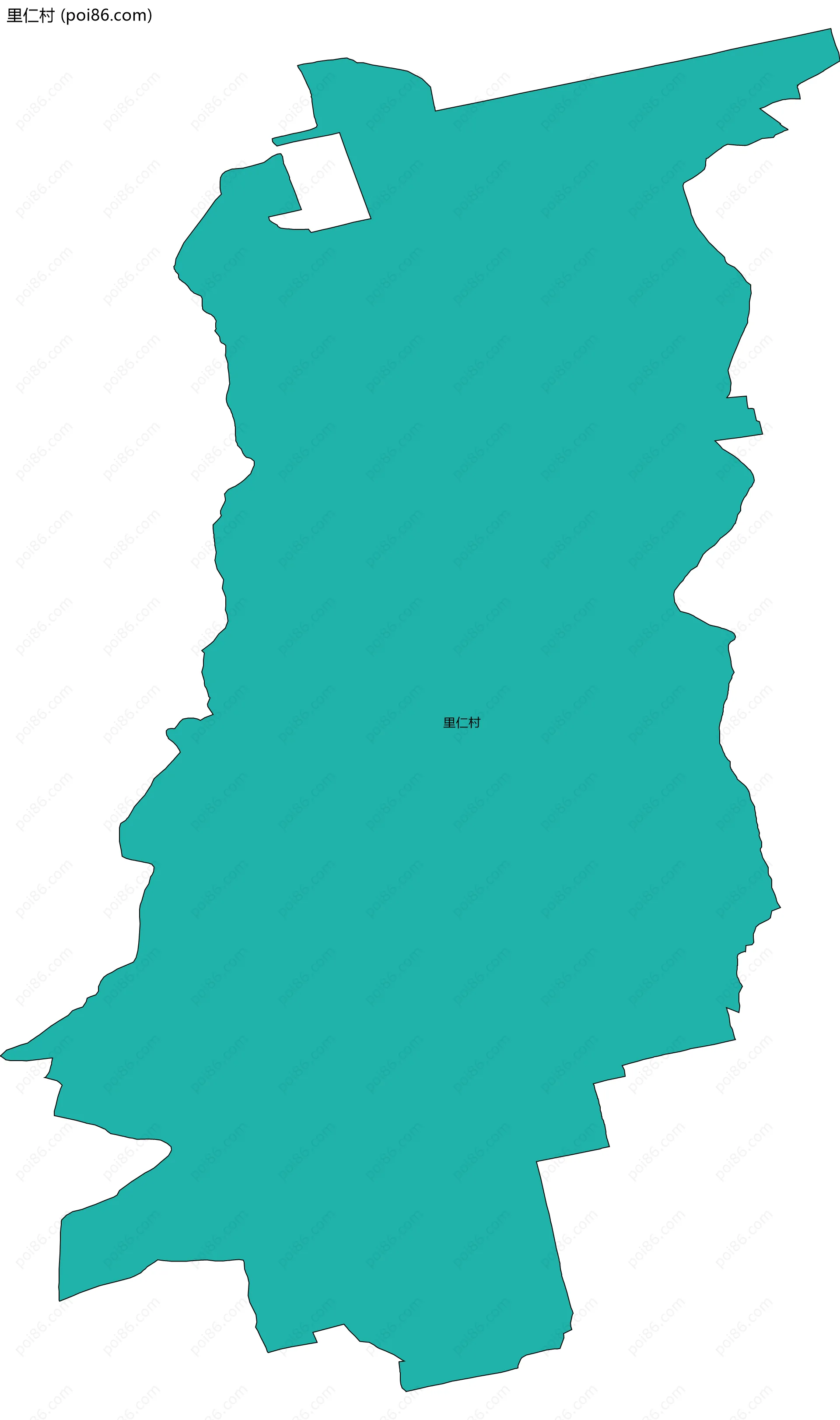 里仁村边界地图