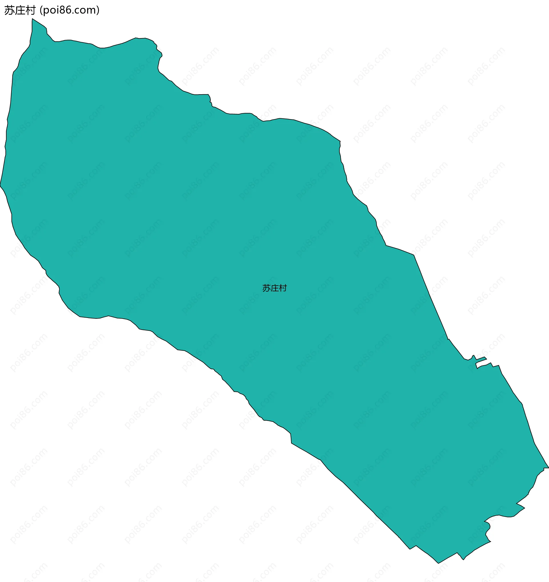 苏庄村边界地图