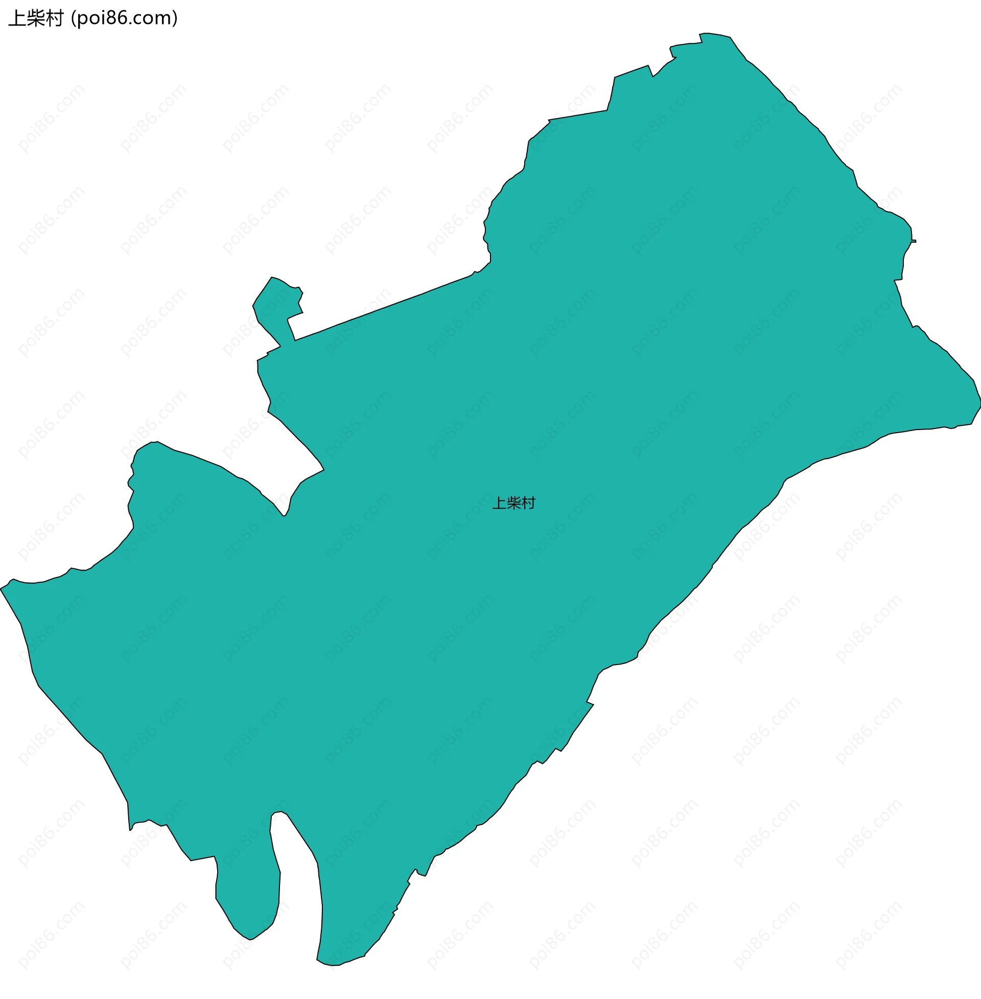 上柴村边界地图