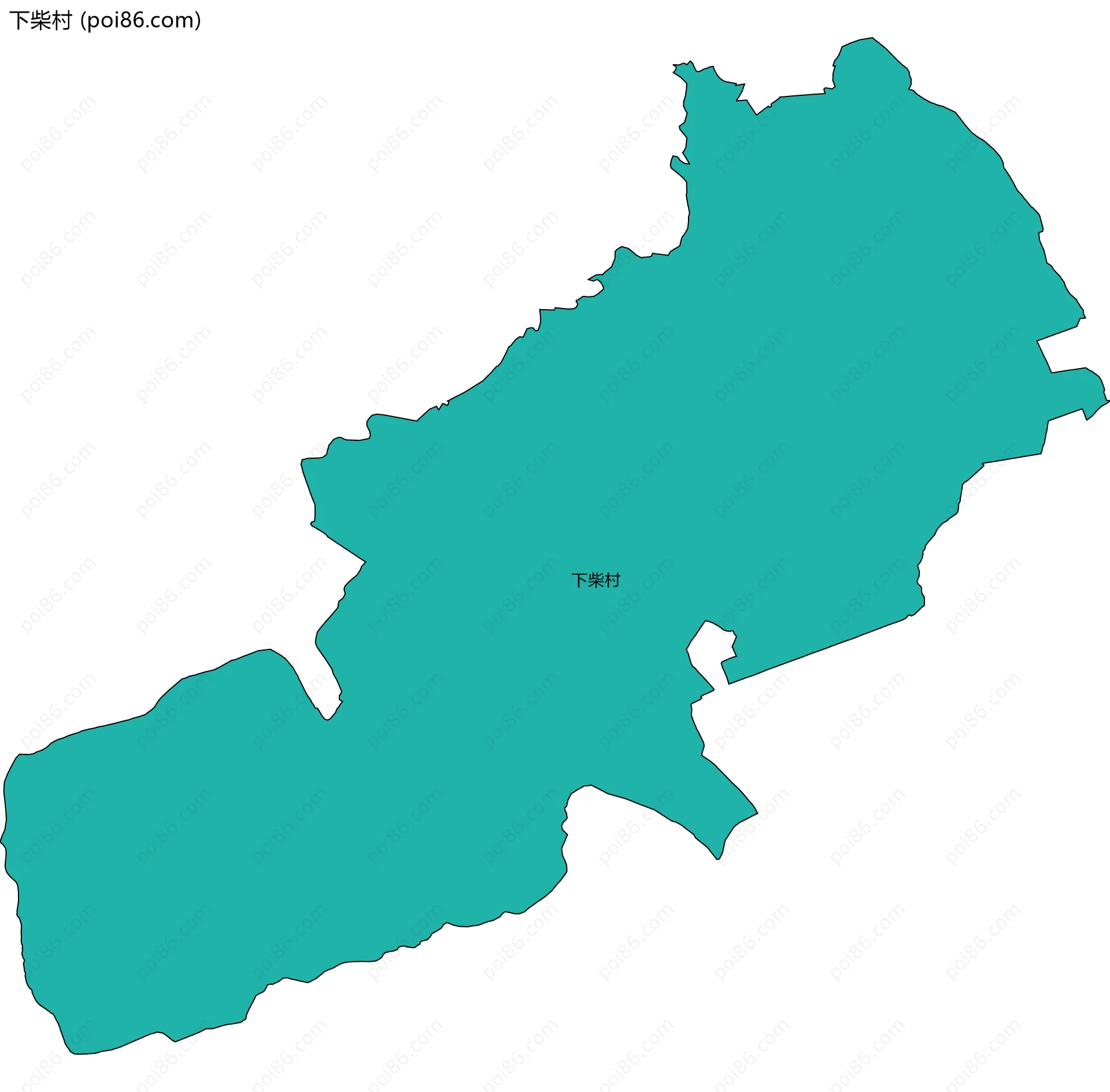 下柴村边界地图