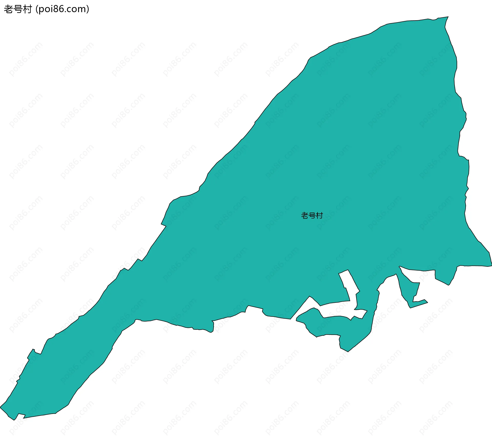老号村边界地图