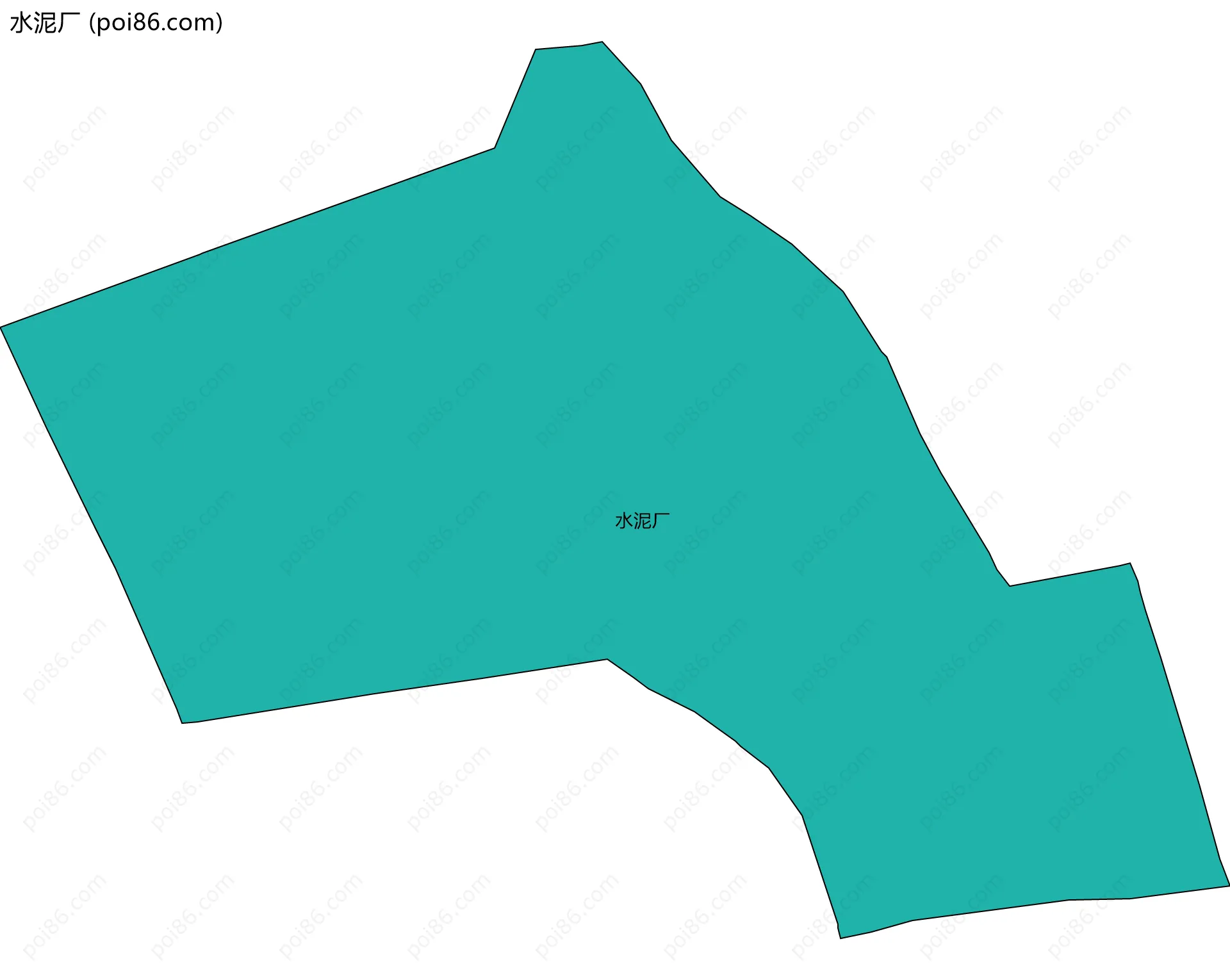 水泥厂边界地图