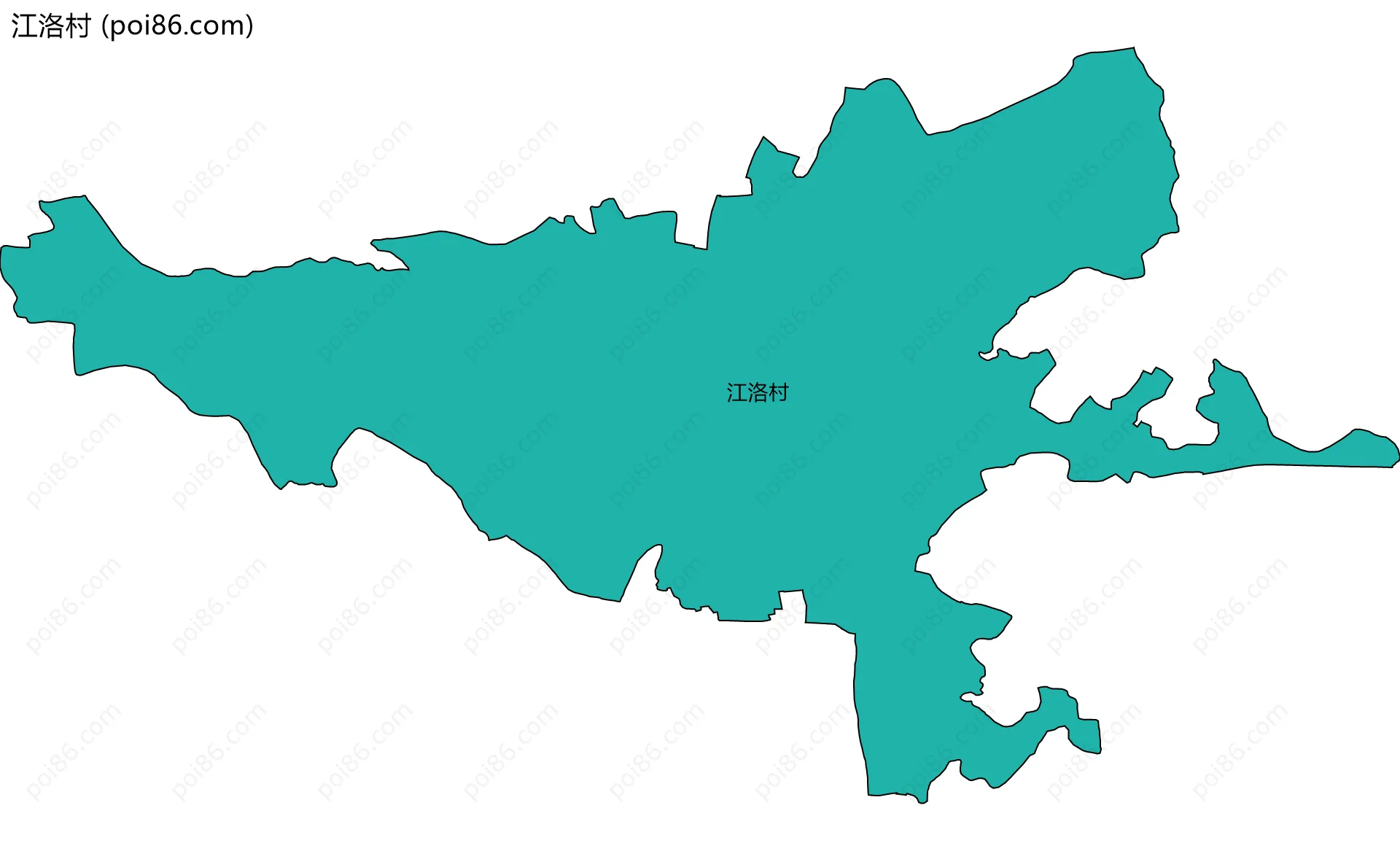 江洛村边界地图