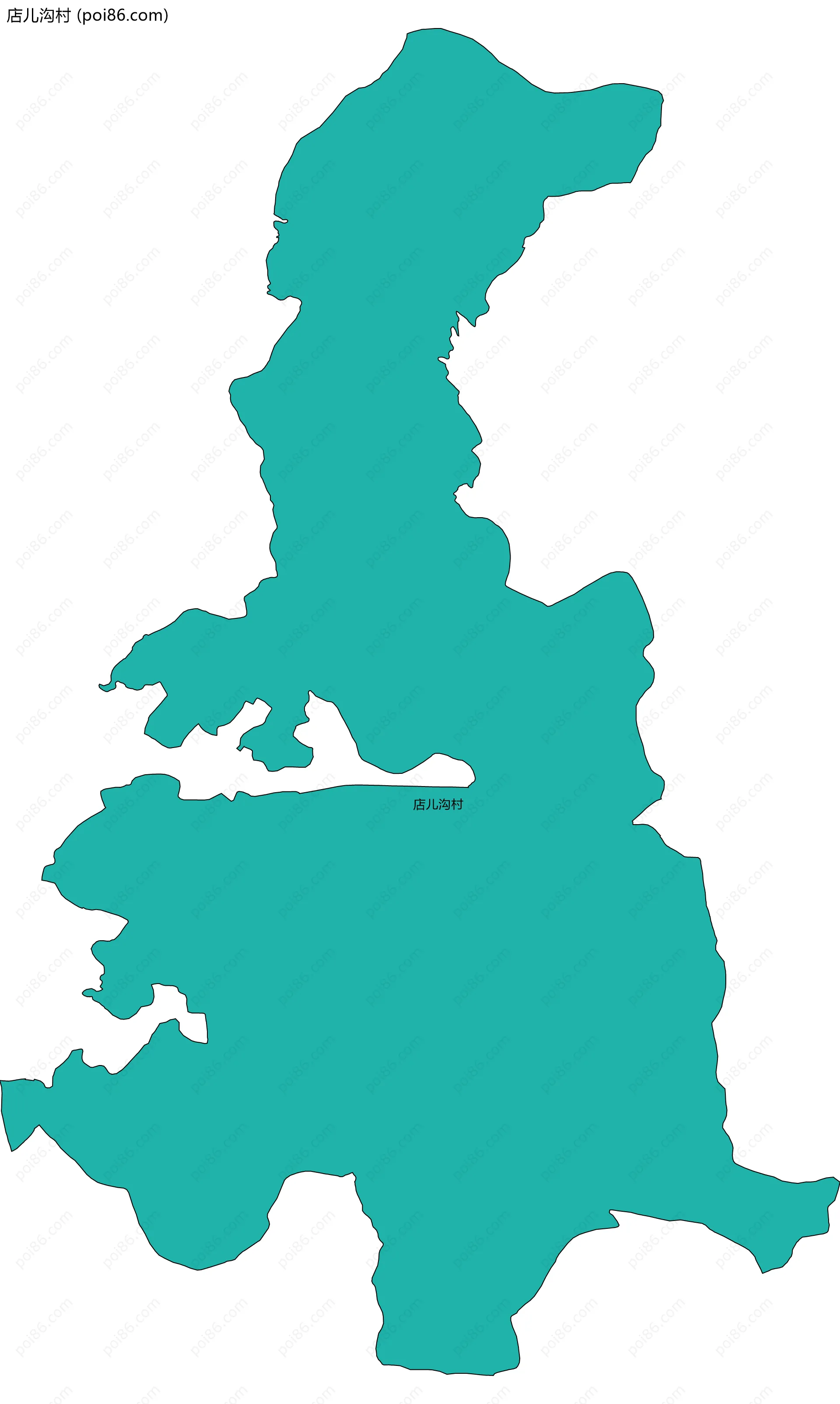 店儿沟村边界地图
