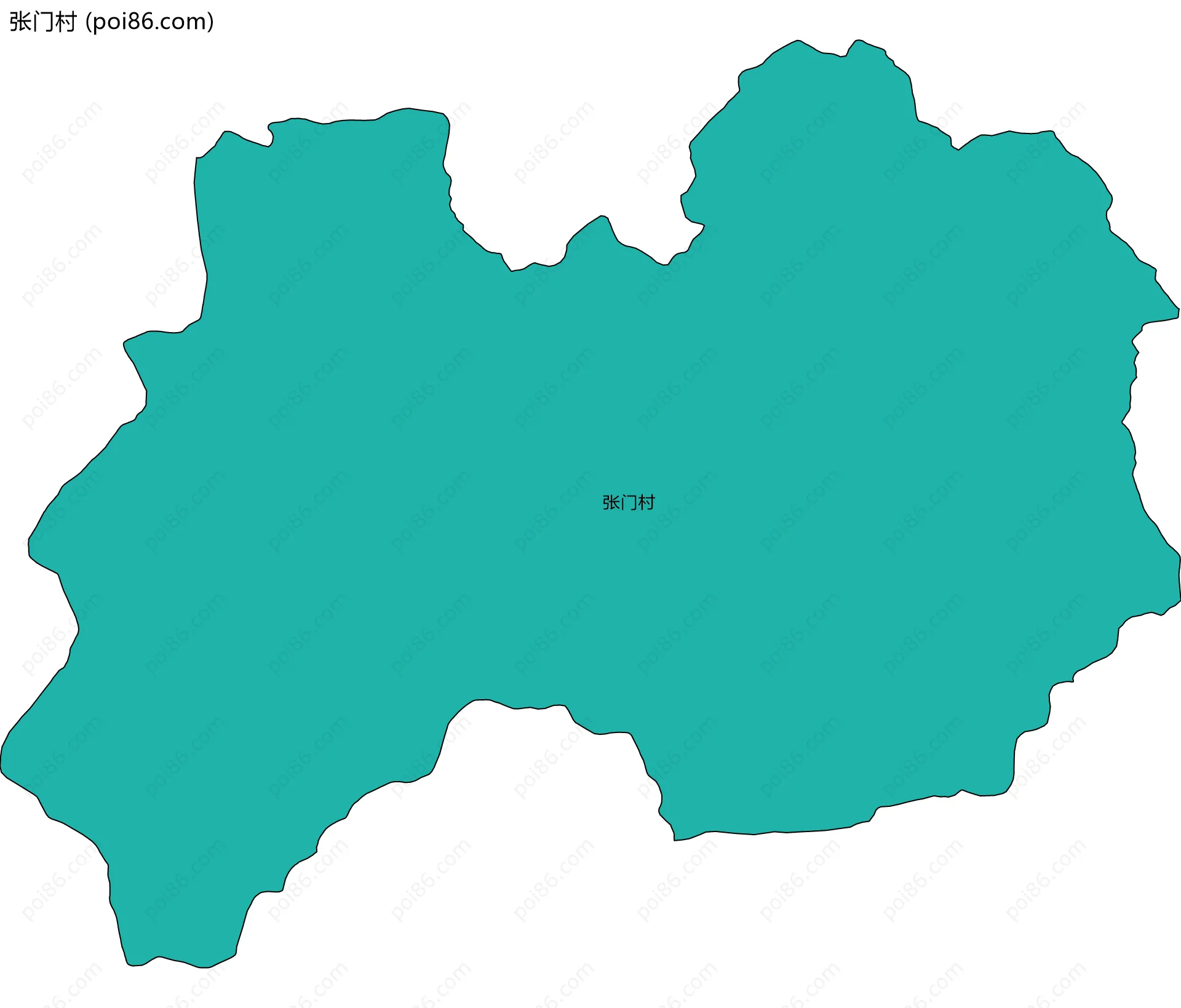 张门村边界地图