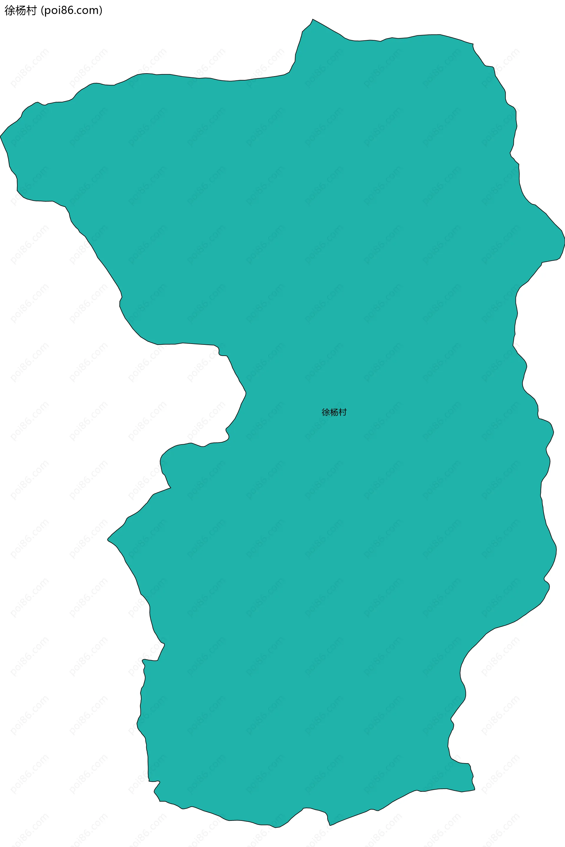 徐杨村边界地图