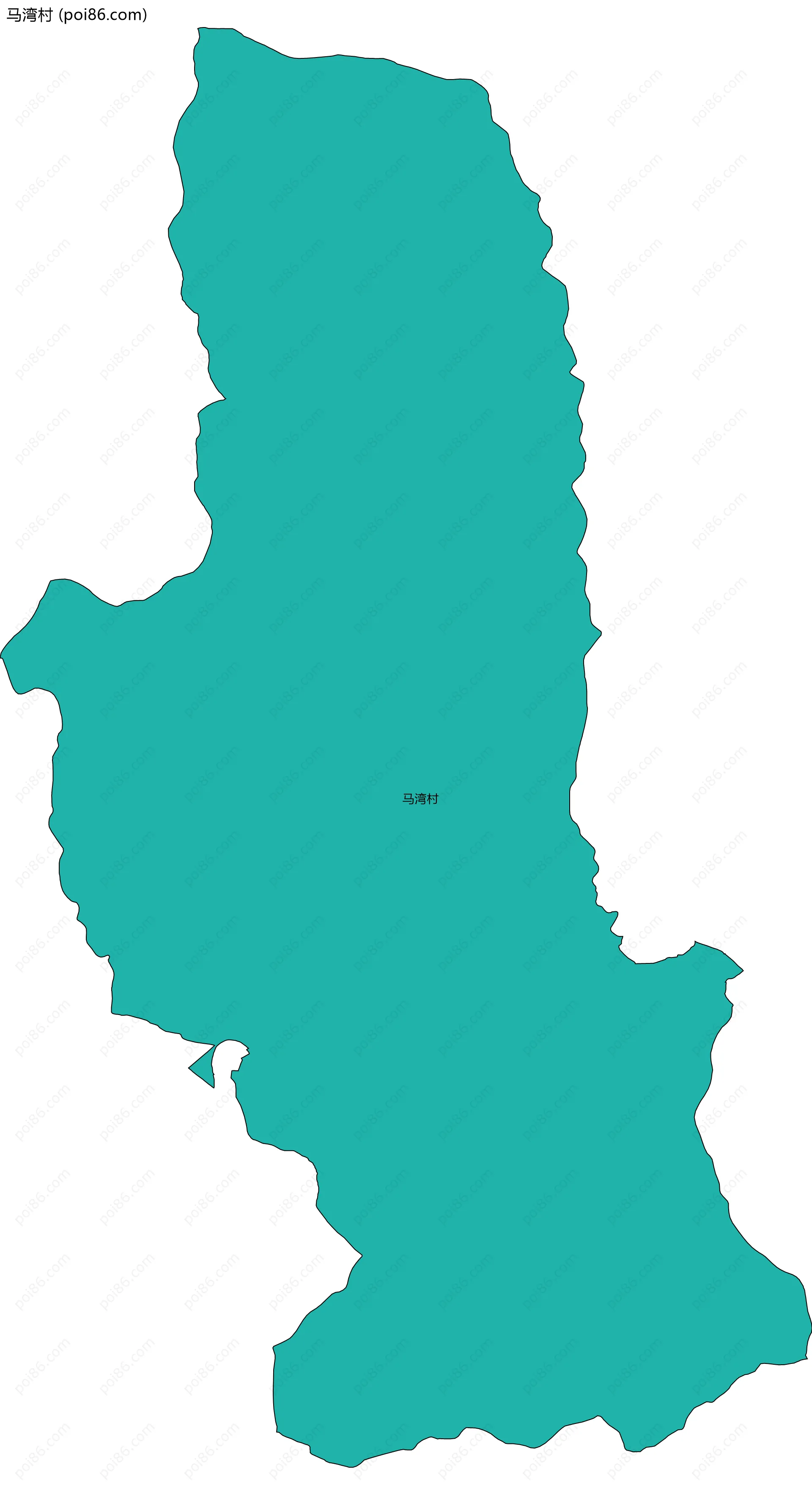 马湾村边界地图