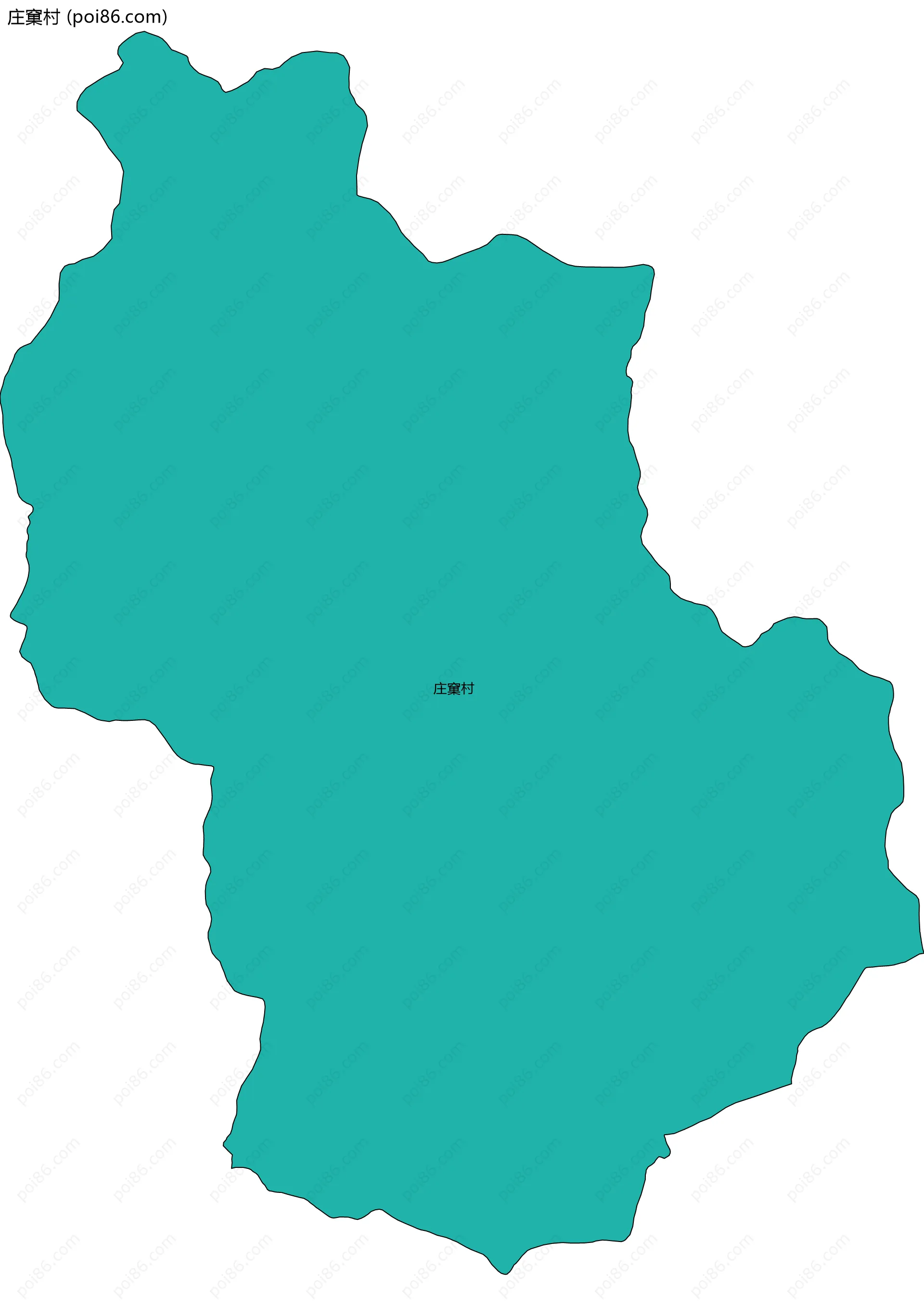 庄窠村边界地图