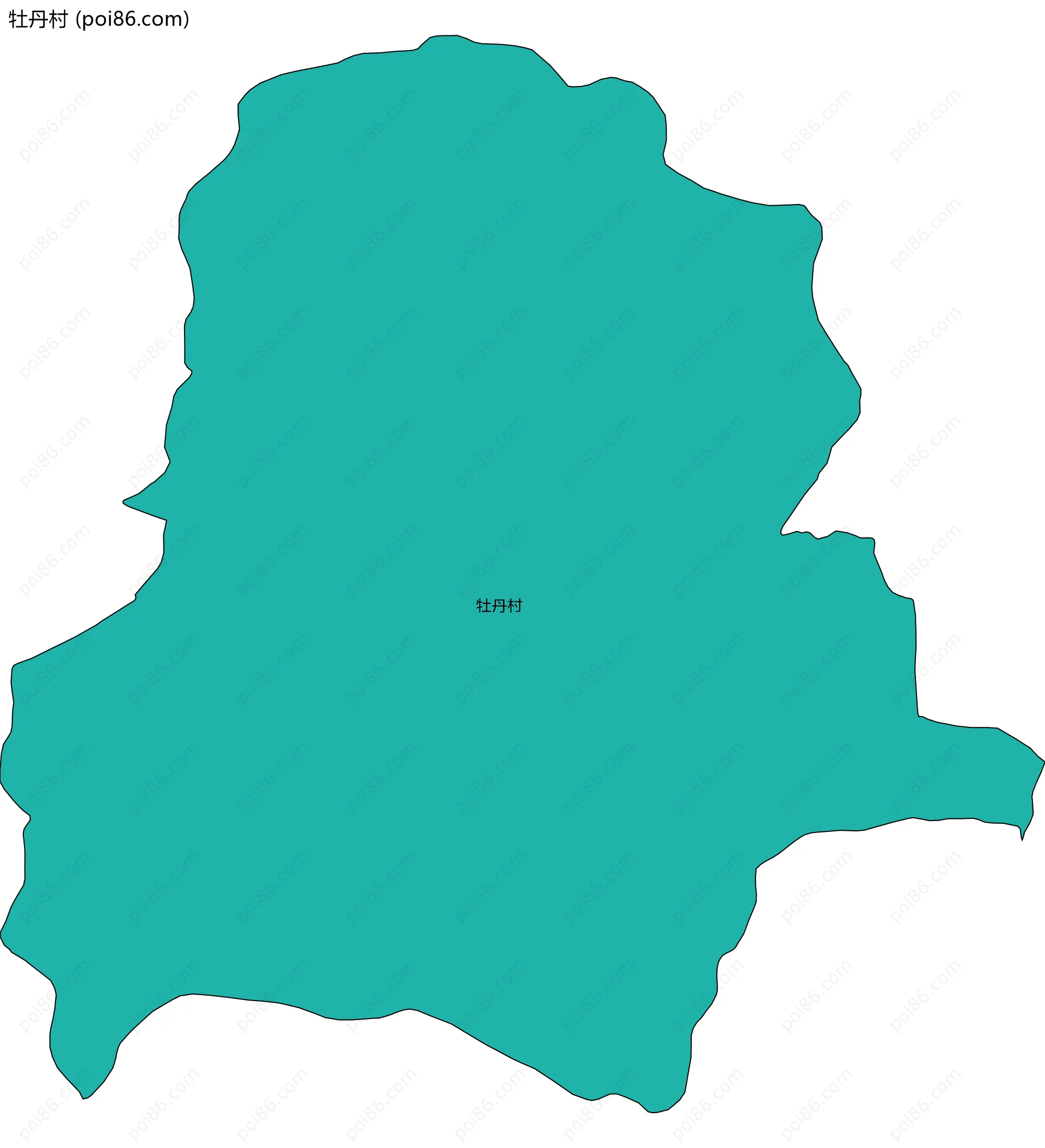 牡丹村边界地图