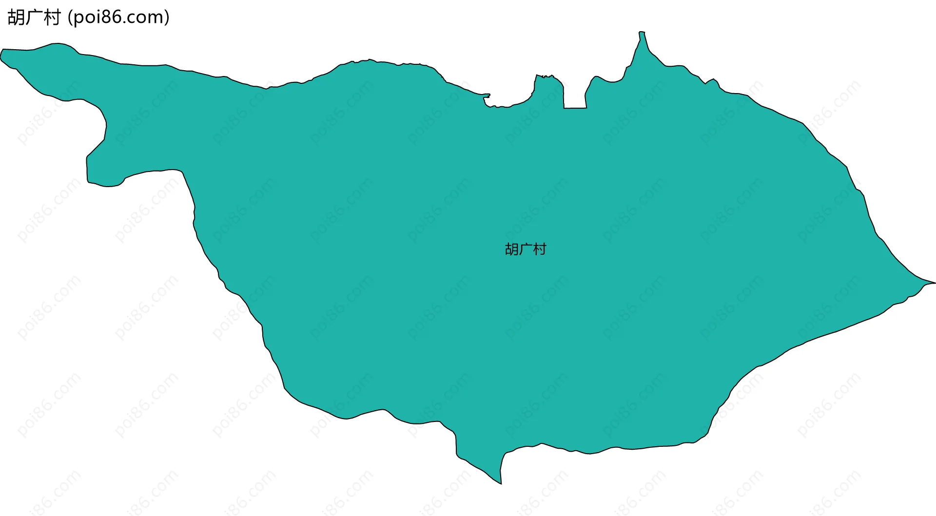 胡广村边界地图