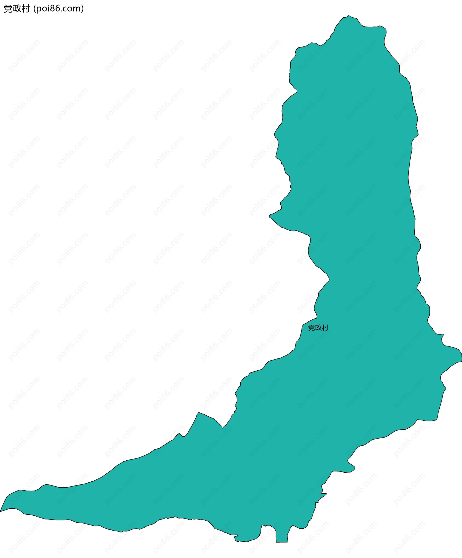 党政村边界地图