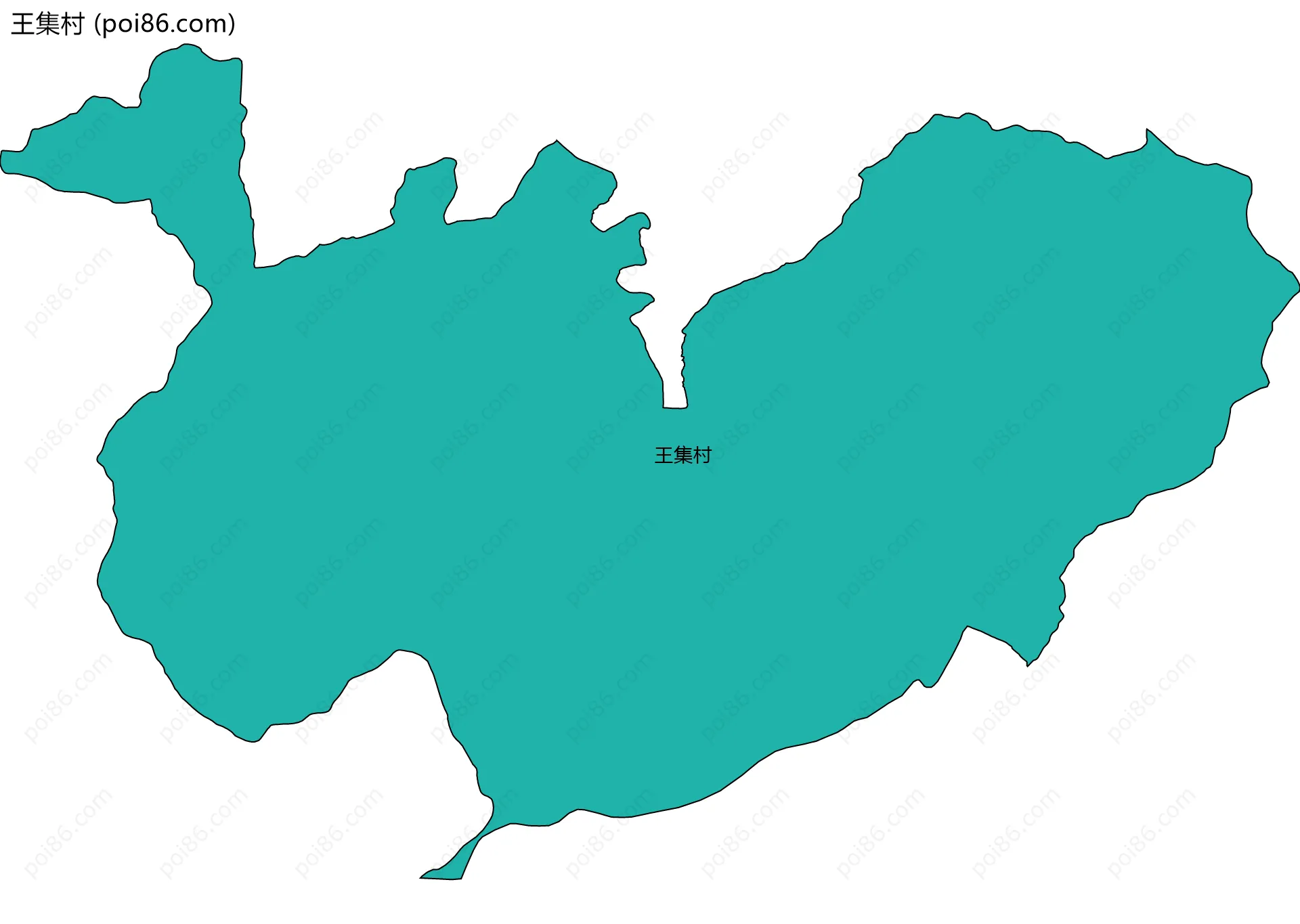 王集村边界地图