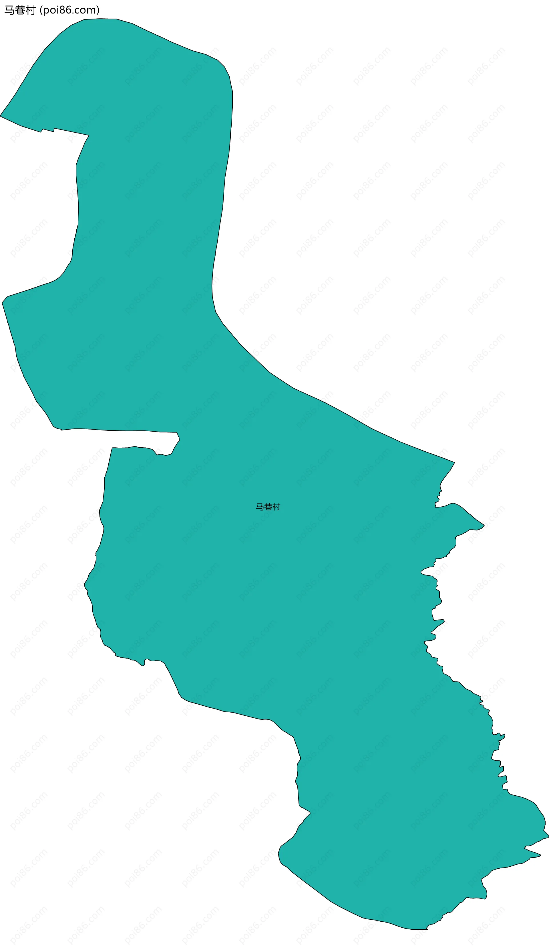 马巷村边界地图