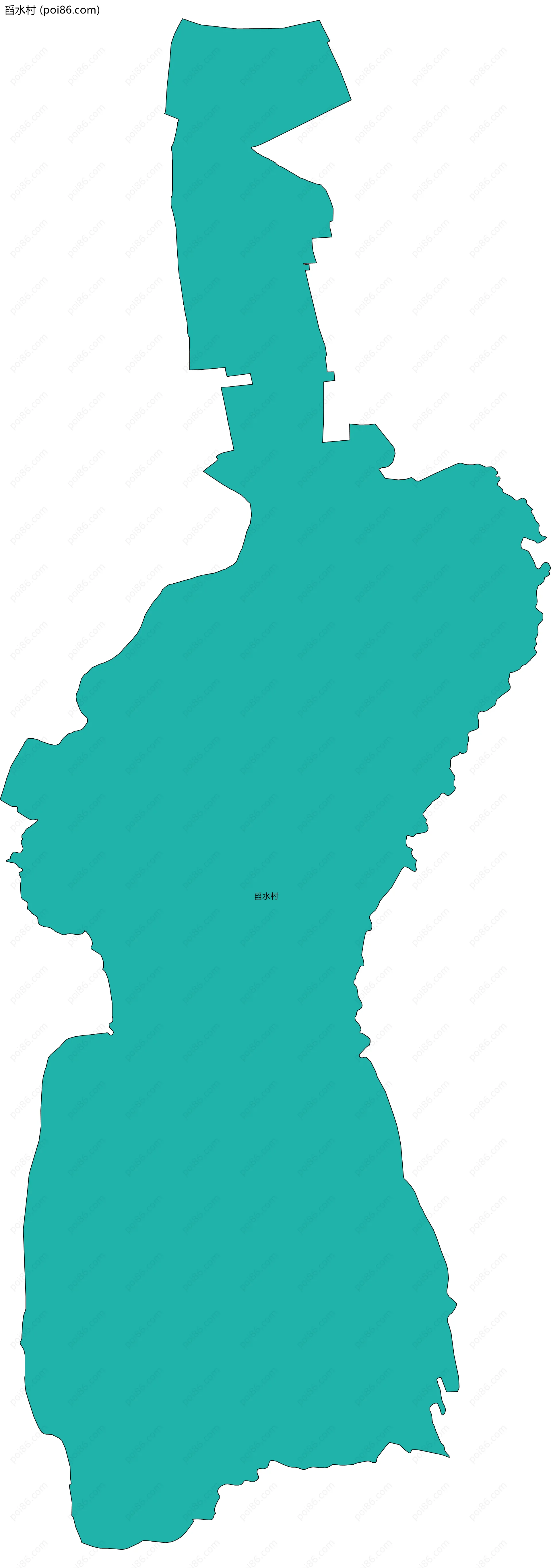 舀水村边界地图