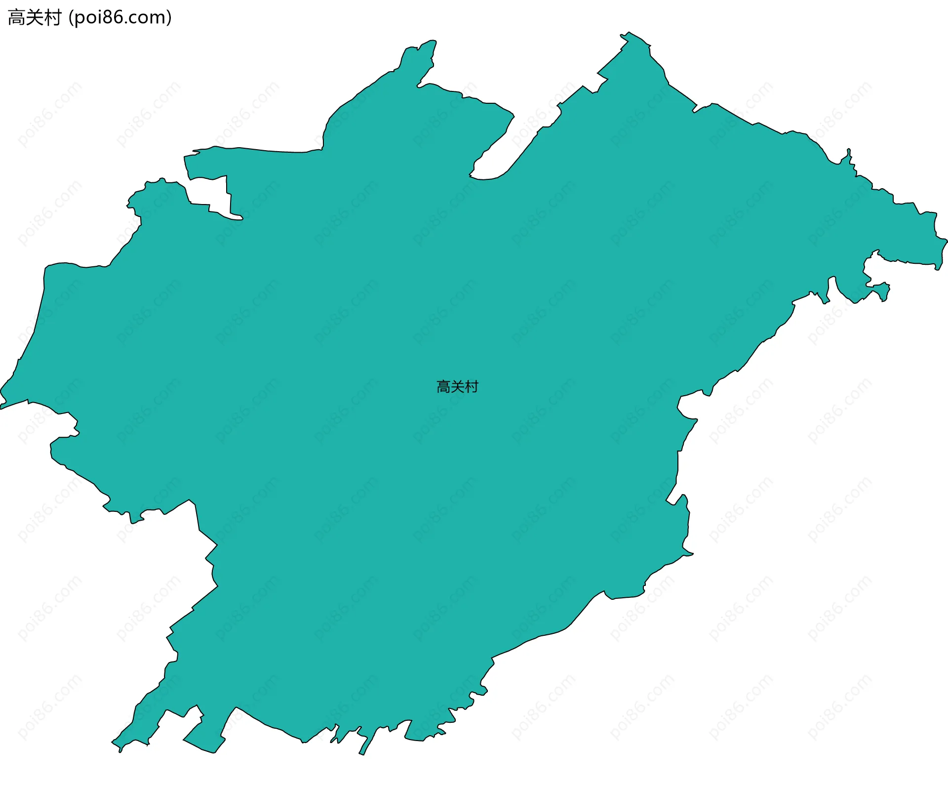 高关村边界地图