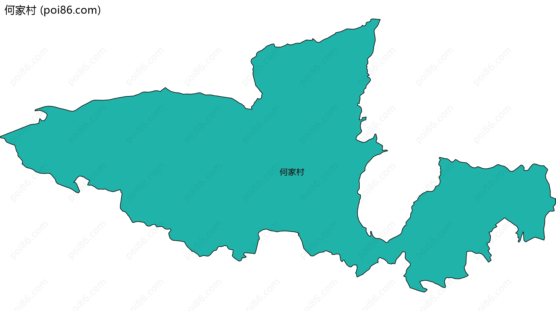 何家村边界地图