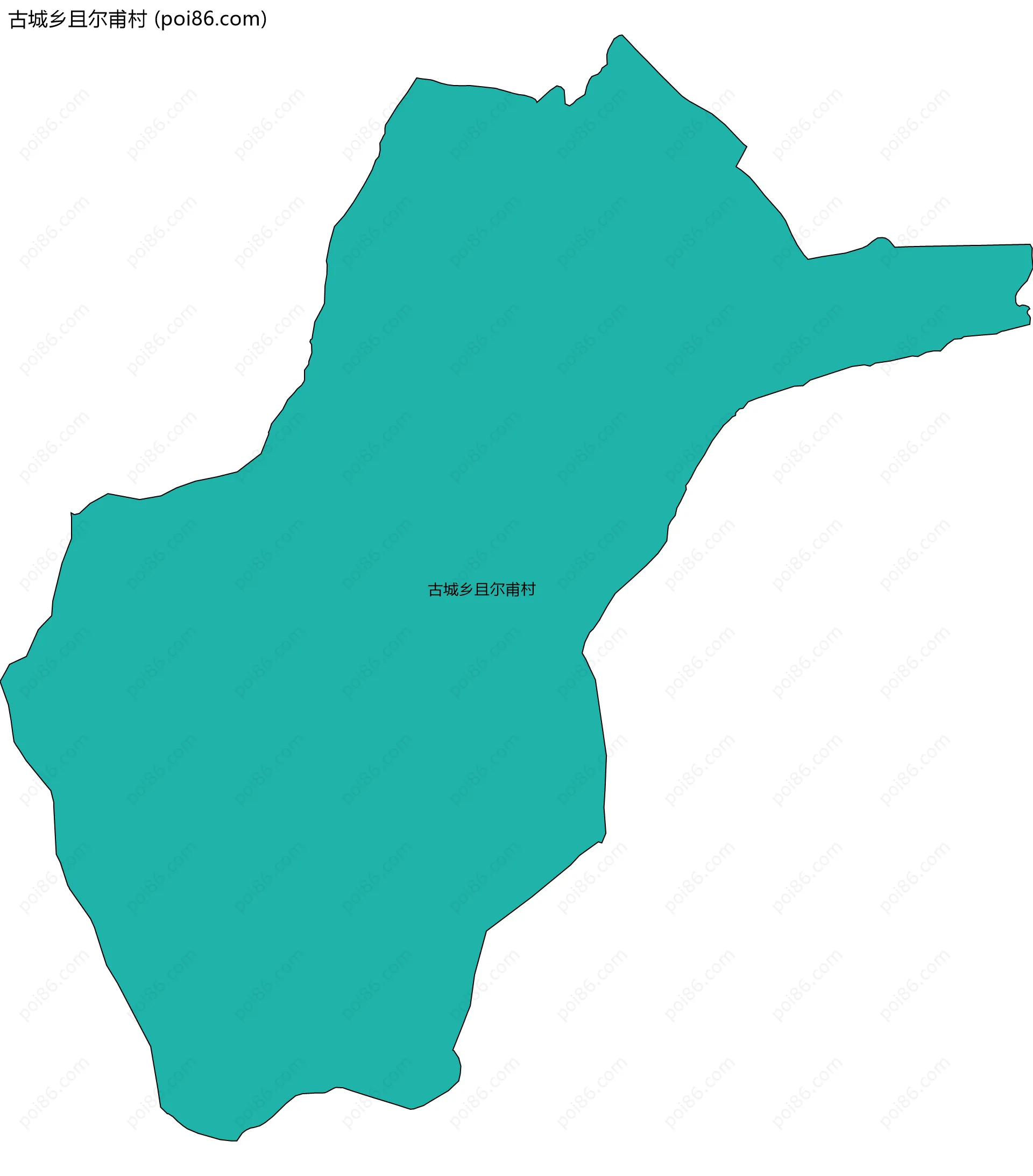 古城乡且尔甫村边界地图