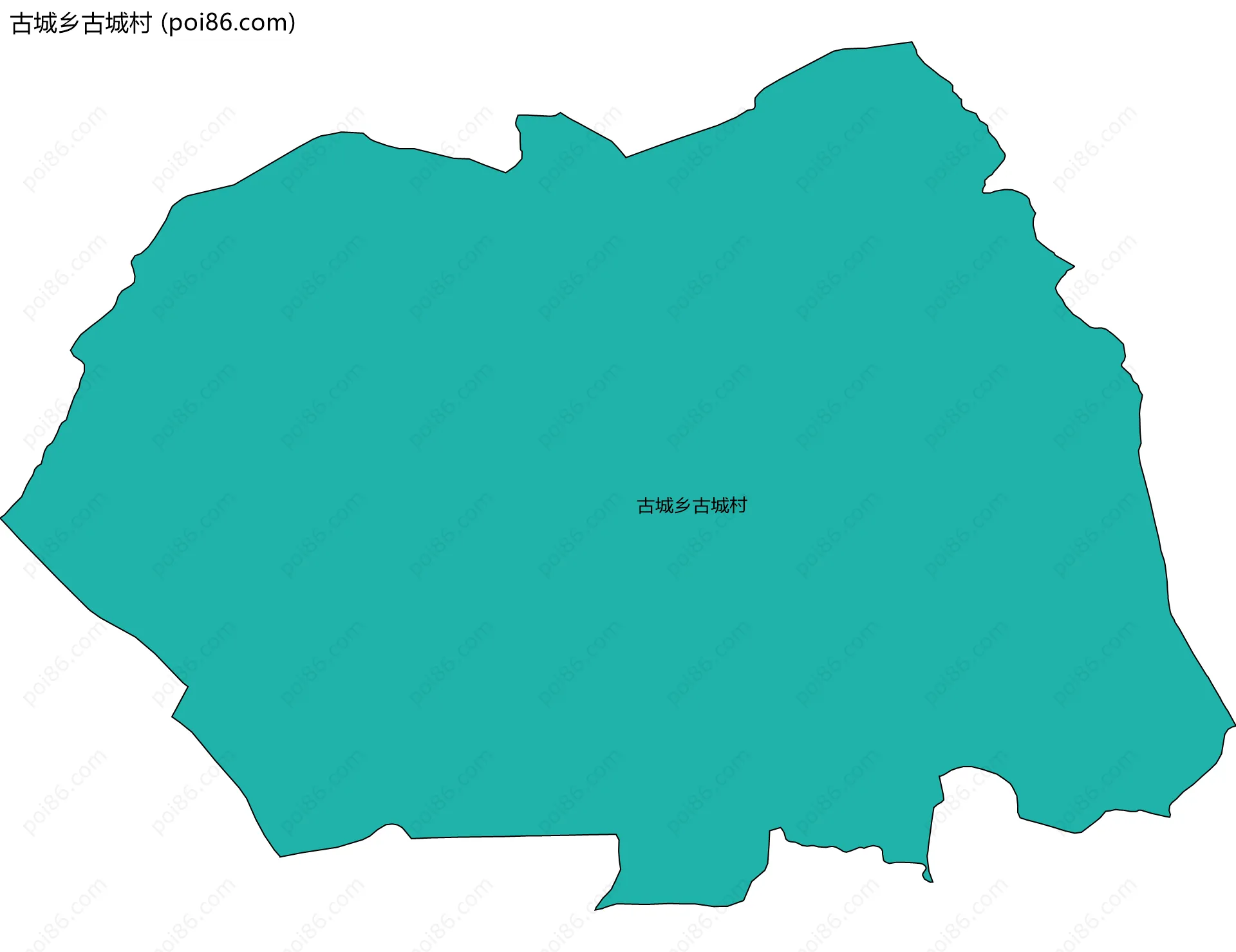 古城乡古城村边界地图
